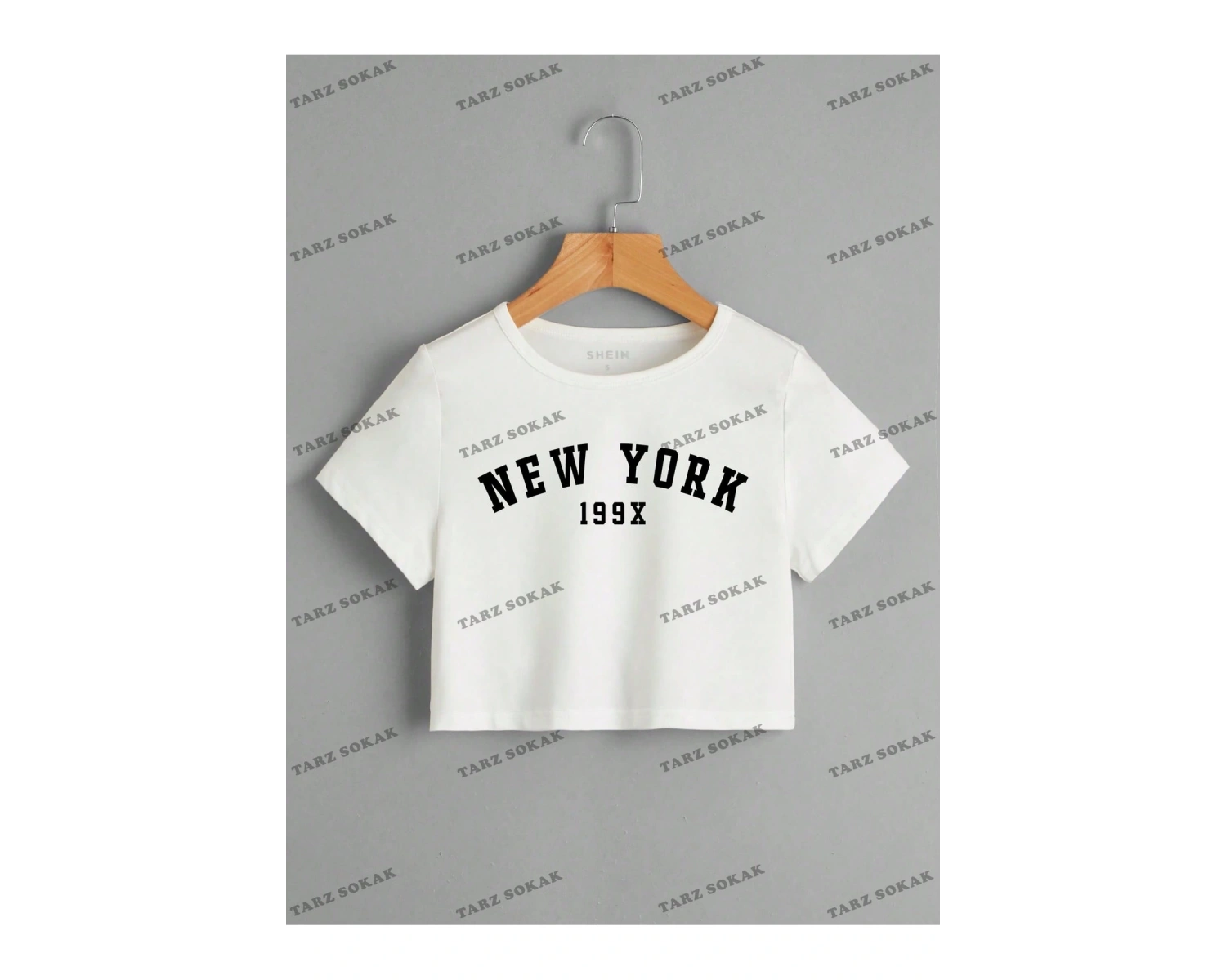 Crop CKOD-232913 Harf Grafikli Kırpma