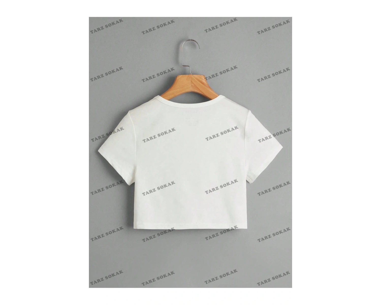 Crop CKOD-232913 Harf Grafikli Kırpma