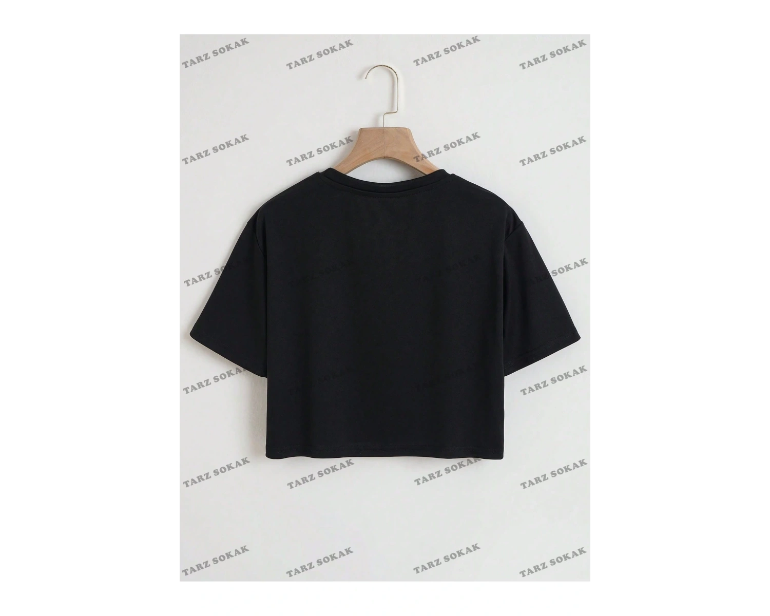 Crop CKOD-232913 Harf Grafikli Kırpma