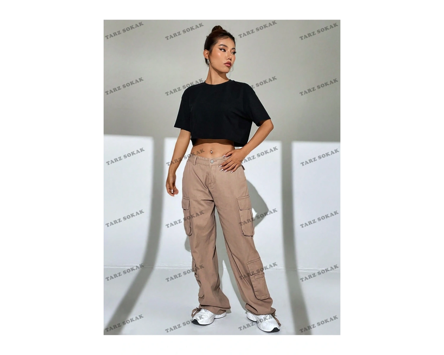 Crop CKOD-232913 Katı Düşük Omuz