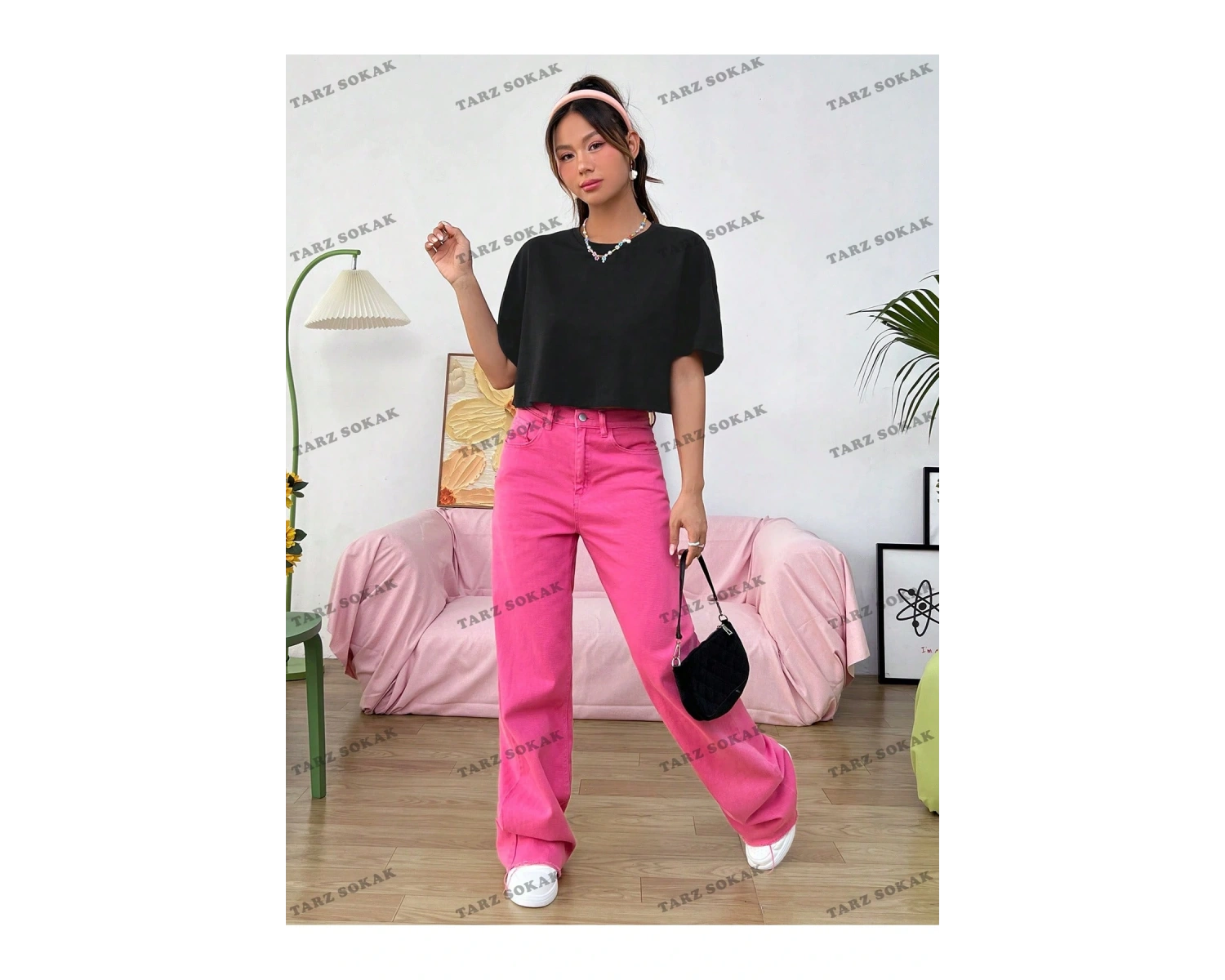 Crop CKOD-232913 Katı Düşük Omuz Kısa