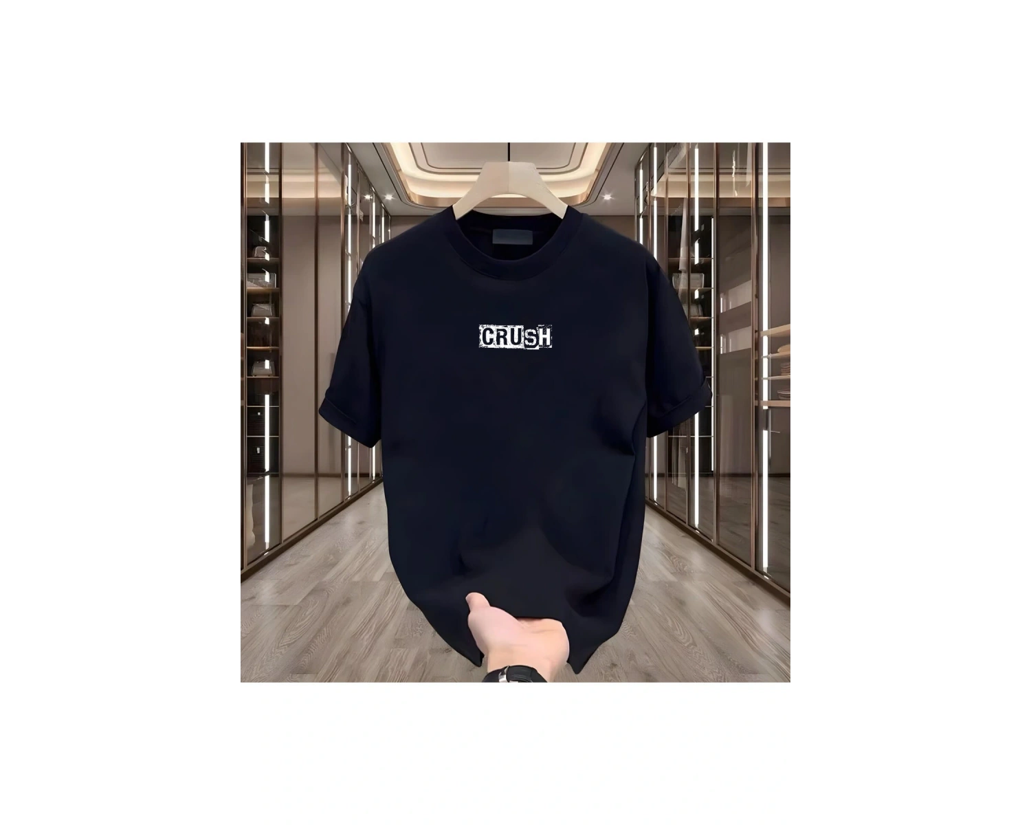 Crush Baskılı Beyaz