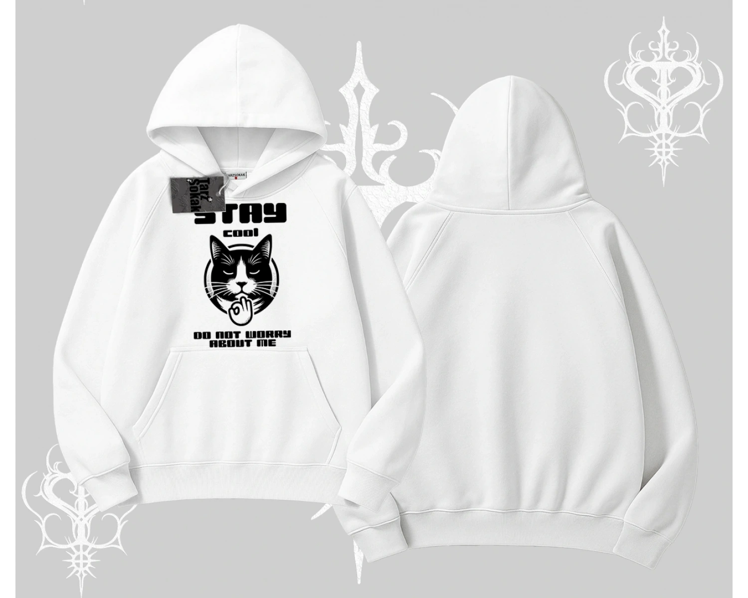 Cuteness Overload Kedi Baskılı Kolsuz Tshirt