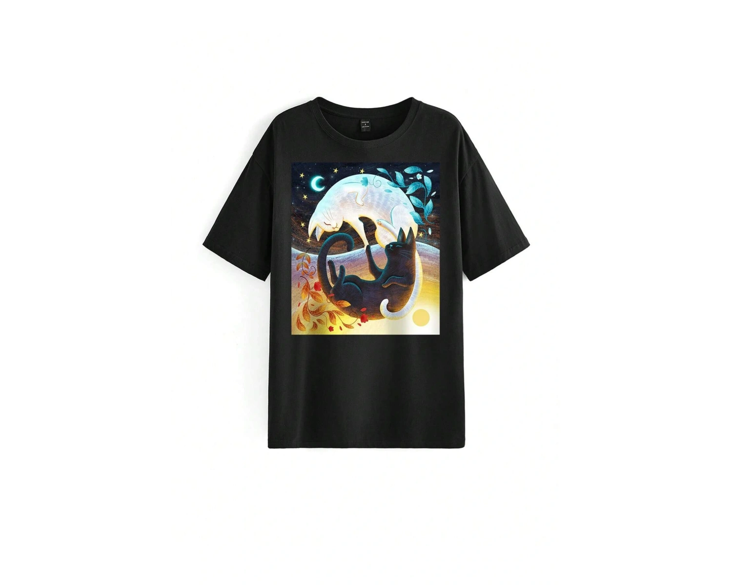 Damla Omuz Yazılı Nakışlı Üst