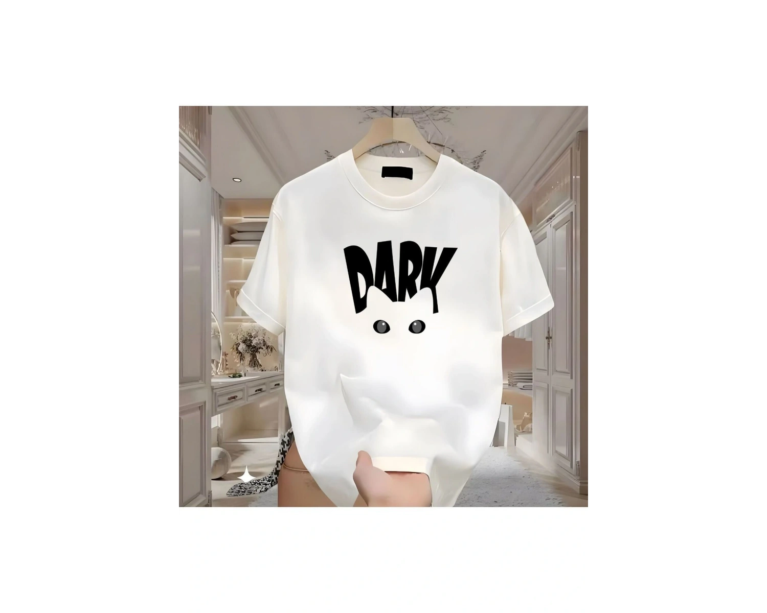 Dark Baskılı Beyaz Erkek