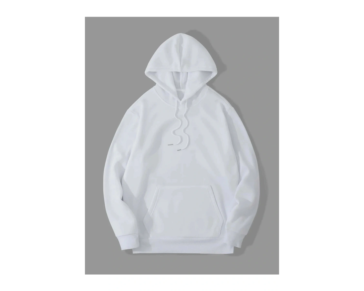 Darkness Beyaz Oversize Unisex Kapüşonlu Sweatshirt Hoodie