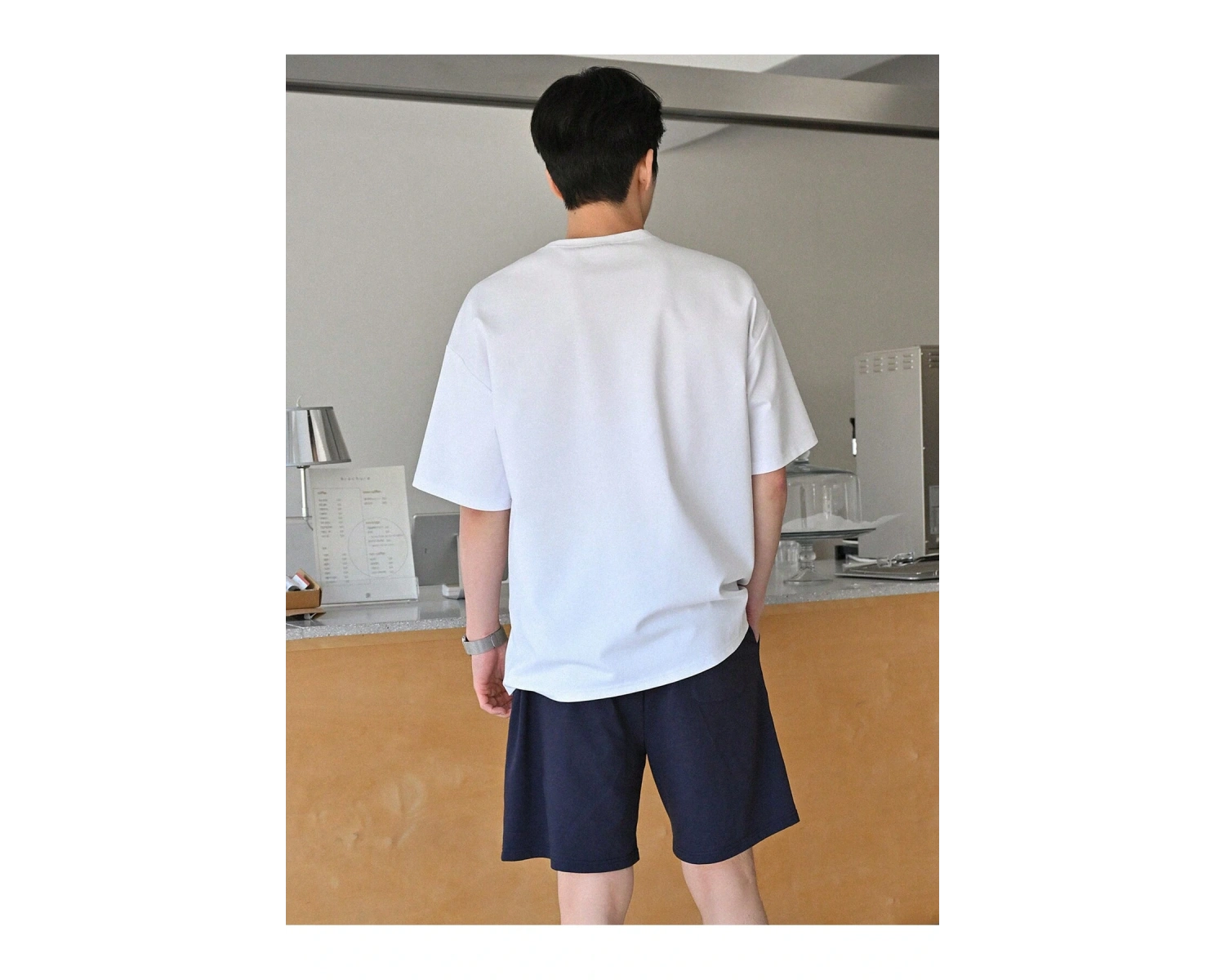 DAZY Erkek Harfli Grafik Düşük Omuzlu Bel Şortu