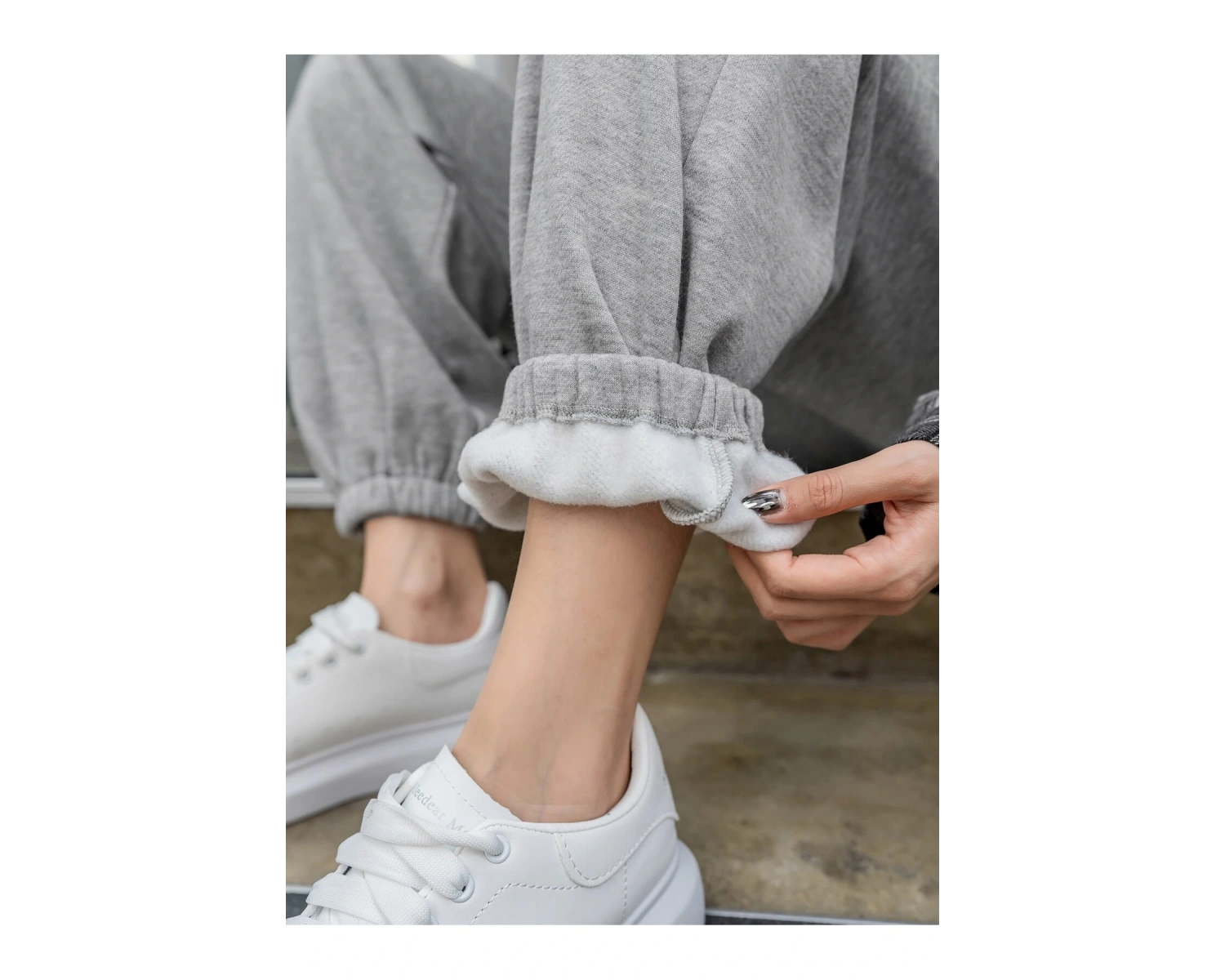 DAZY Slant Pocket Patch Detail Thermal Lined 4 Mevsim Eşofman