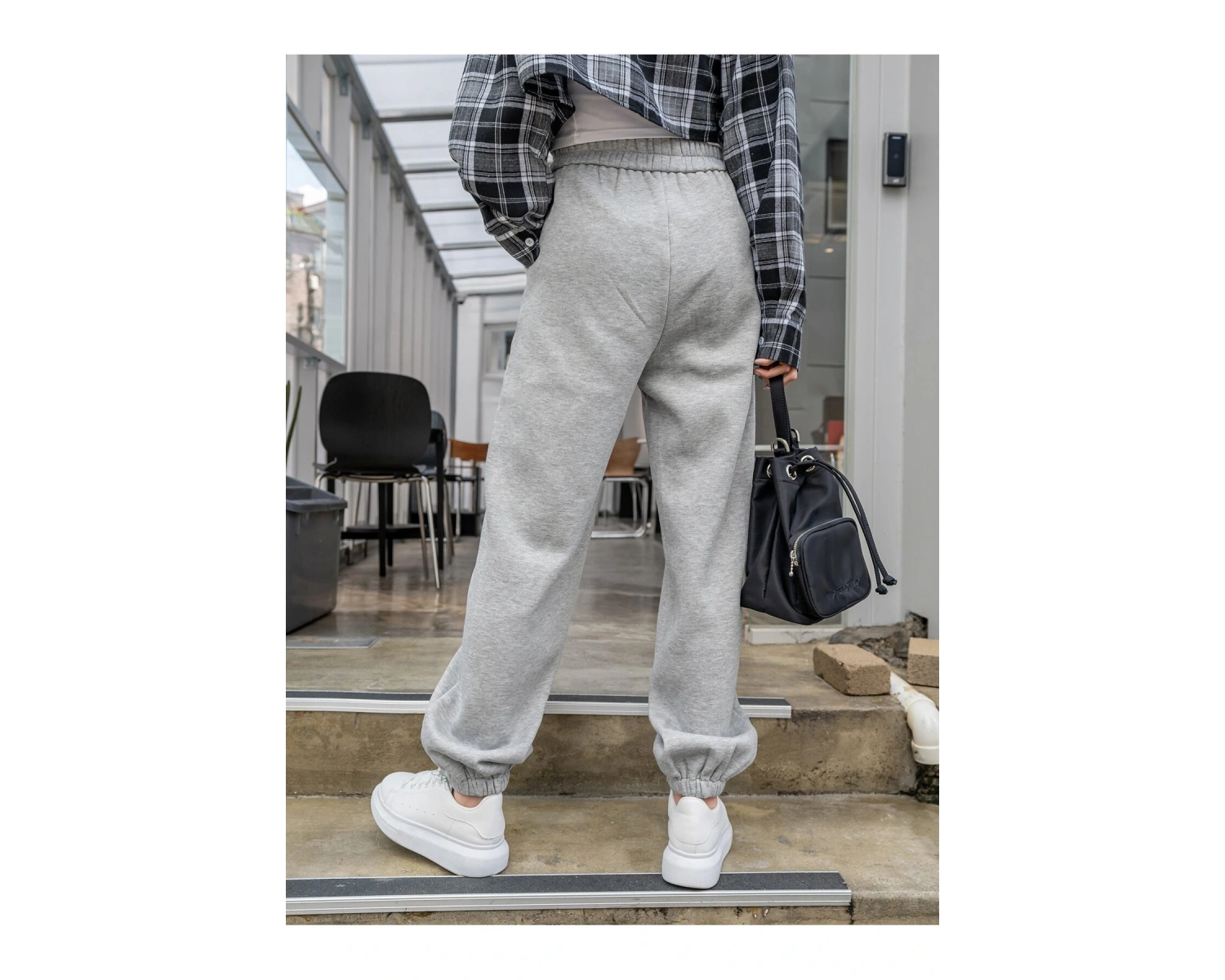 DAZY Slant Pocket Patch Detail Thermal Lined 4 Mevsim Eşofman