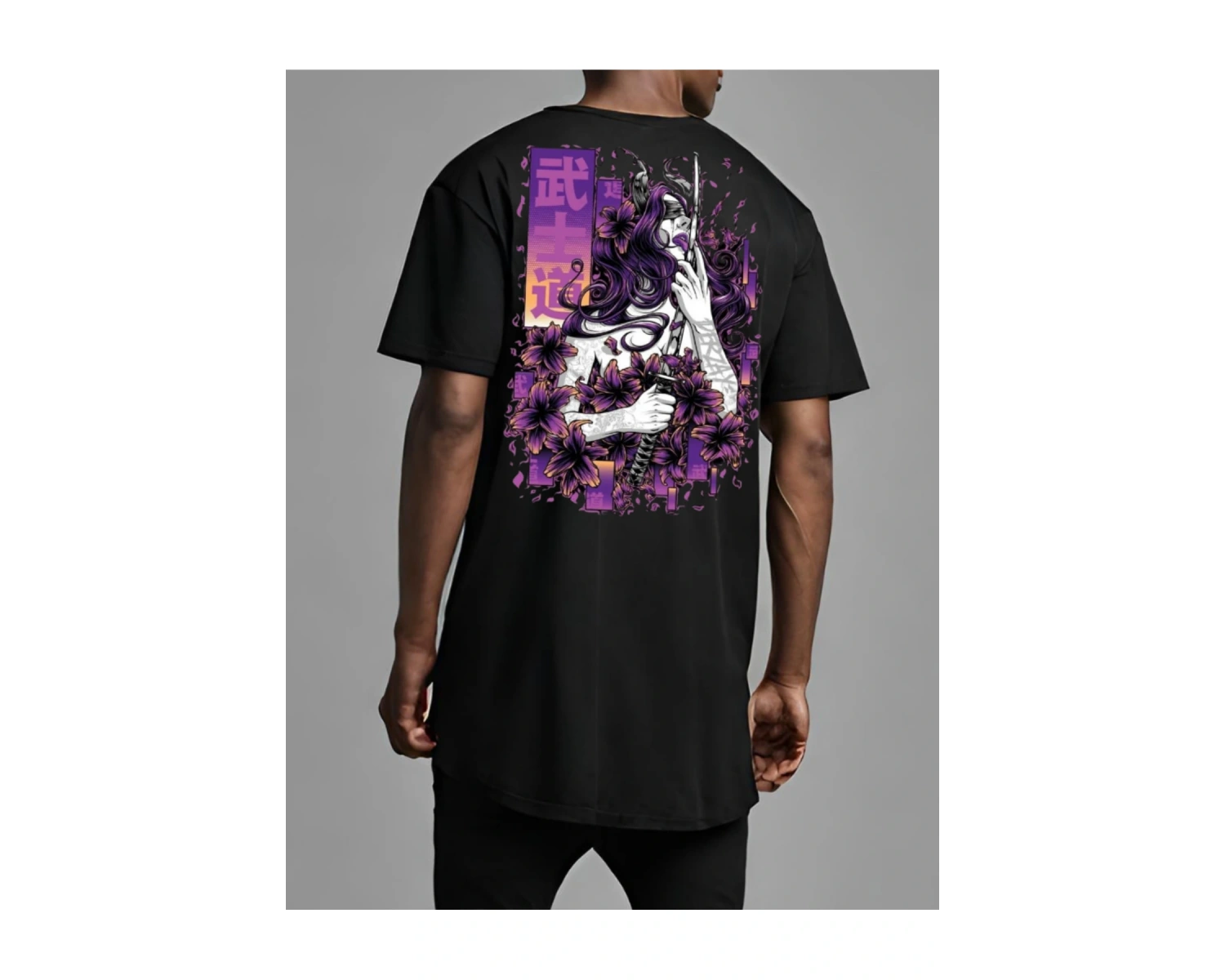 derzay  sırt baskılı oversize t-shırt