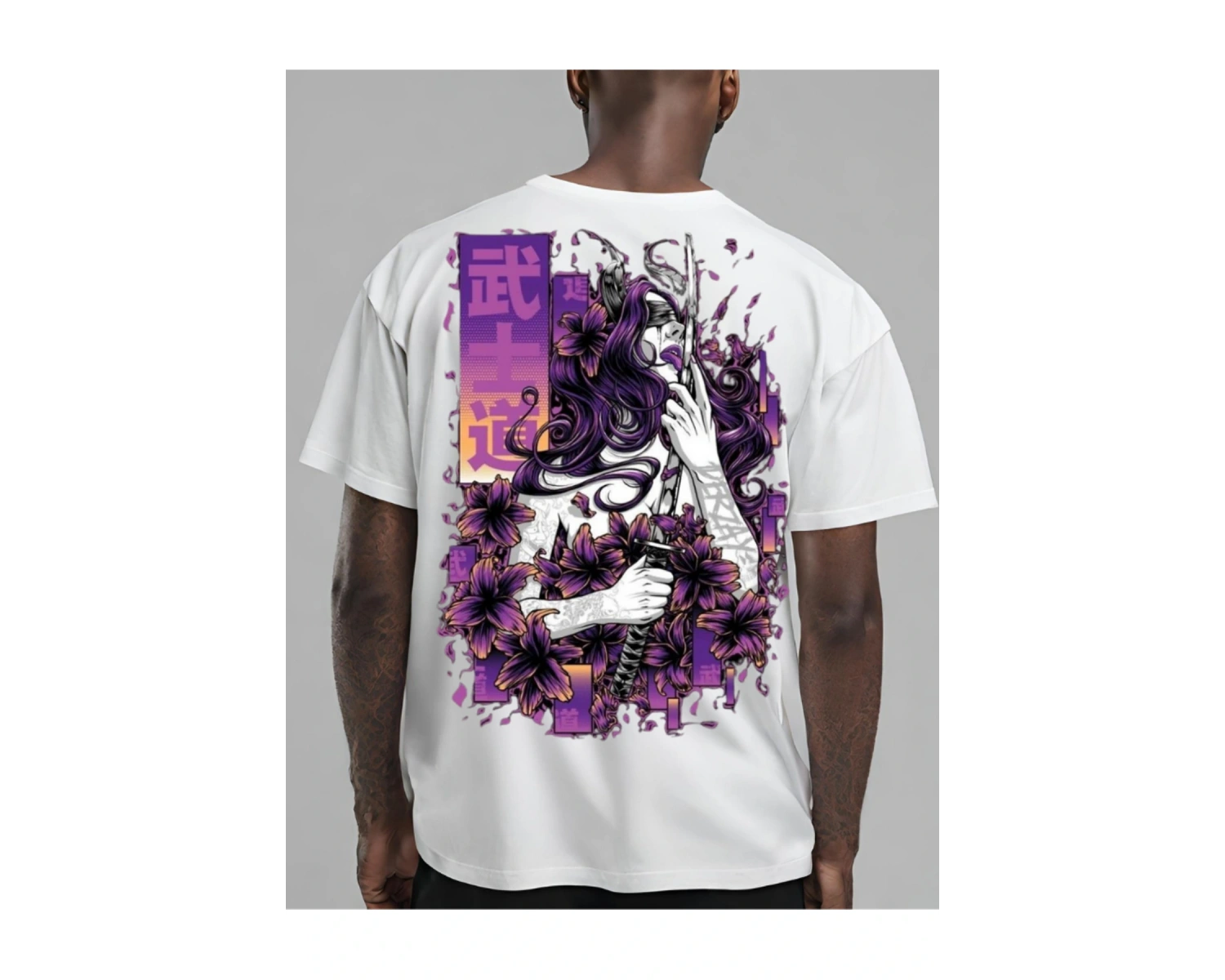 derzay  sırt baskılı oversize t-shırt