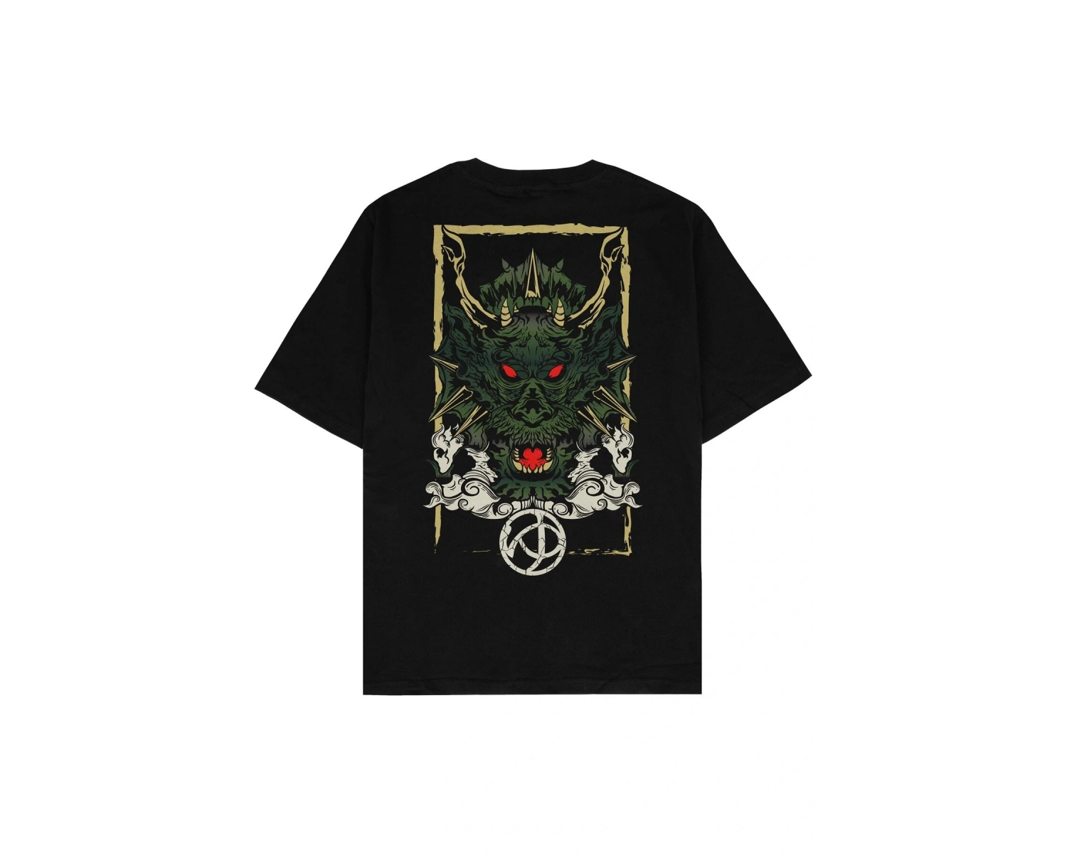 Devil Siyah Oversize Unisex T-shirt