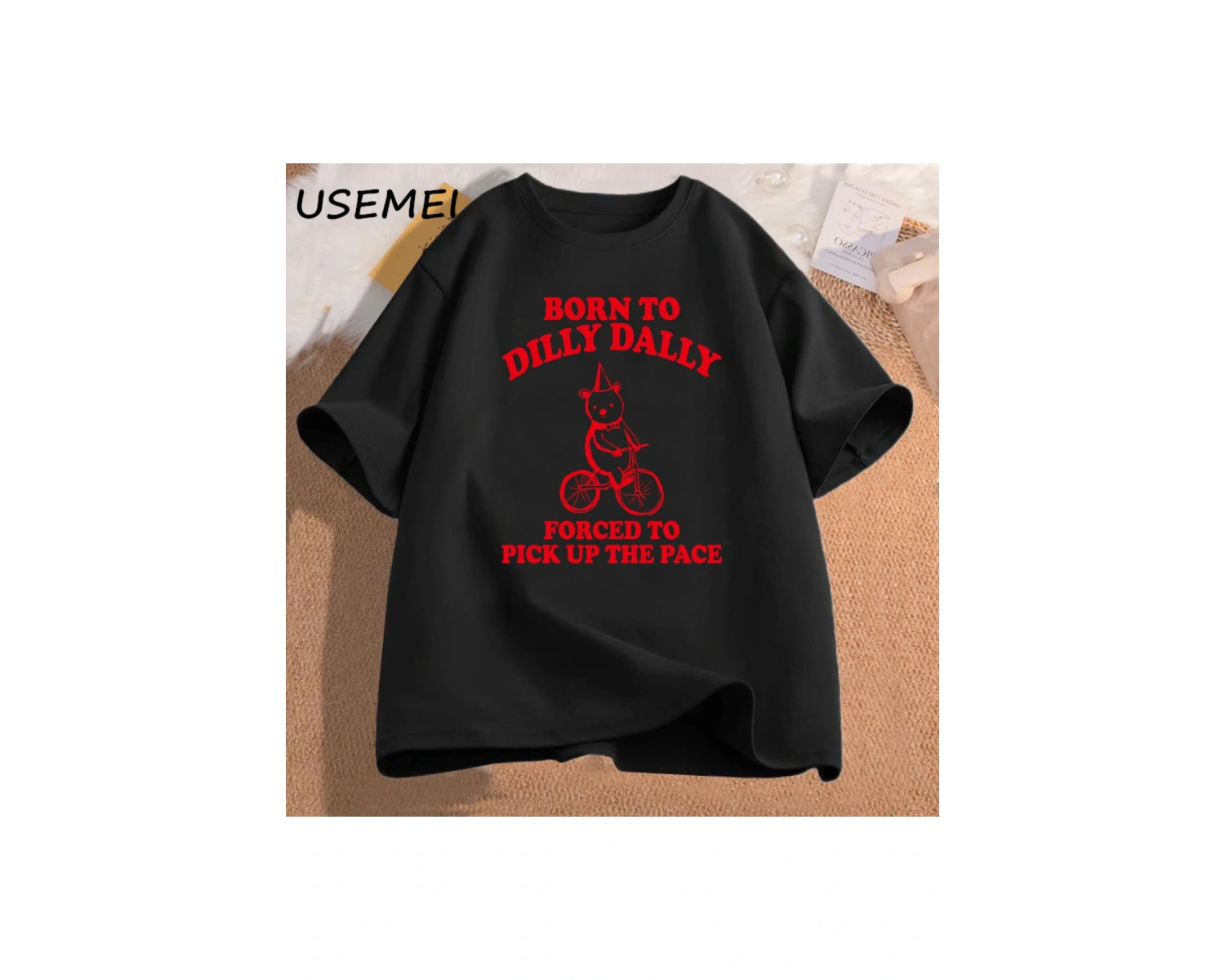 Dilly Dally için doğan Pace T Shirt komik alaycı giyim pamuk kısa kollu grafik Tees erkek giy 2887