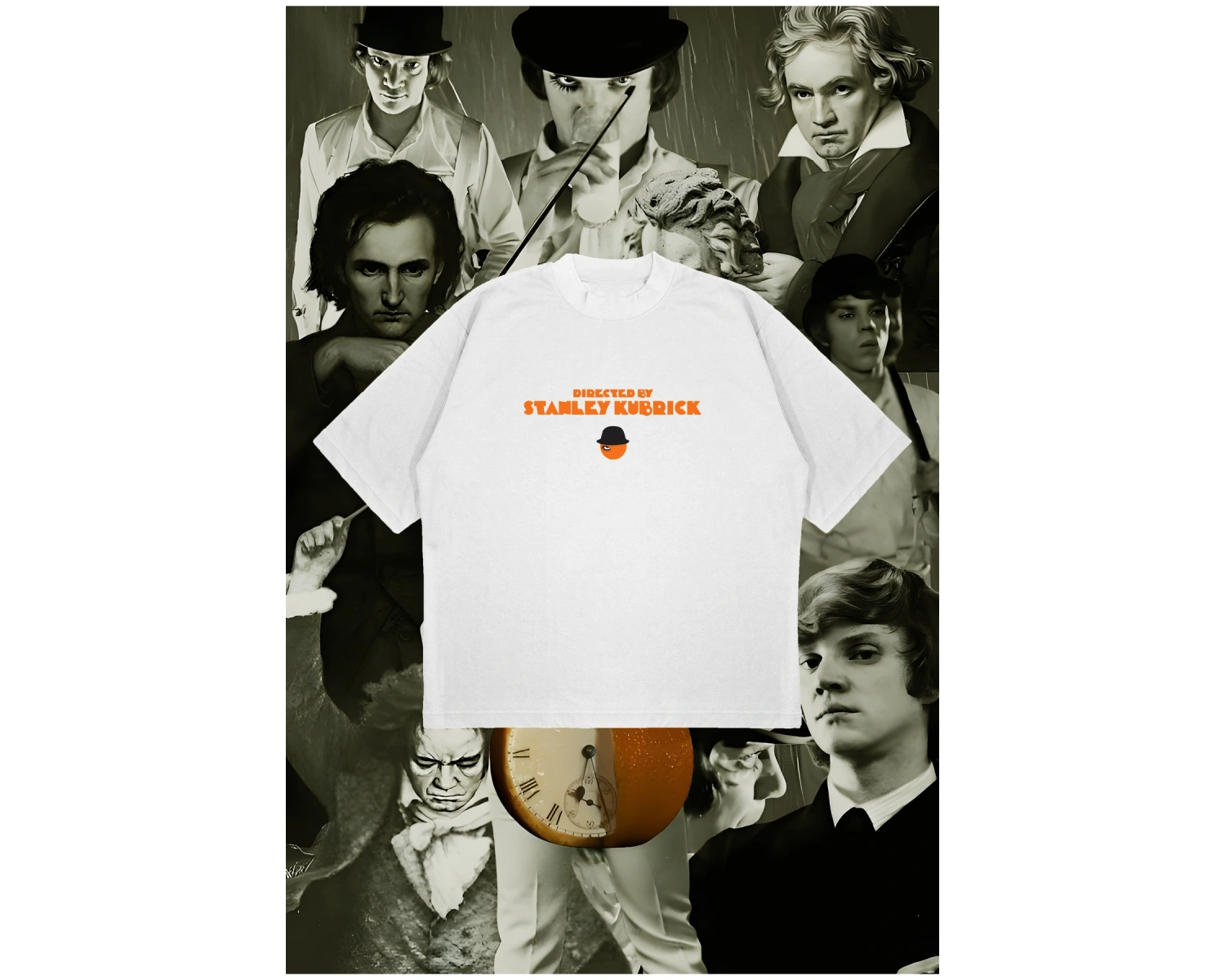 Directed By S. Kubrick Boxy Fit Oversize Unisex Tshirt – Baskılı Tişört |
