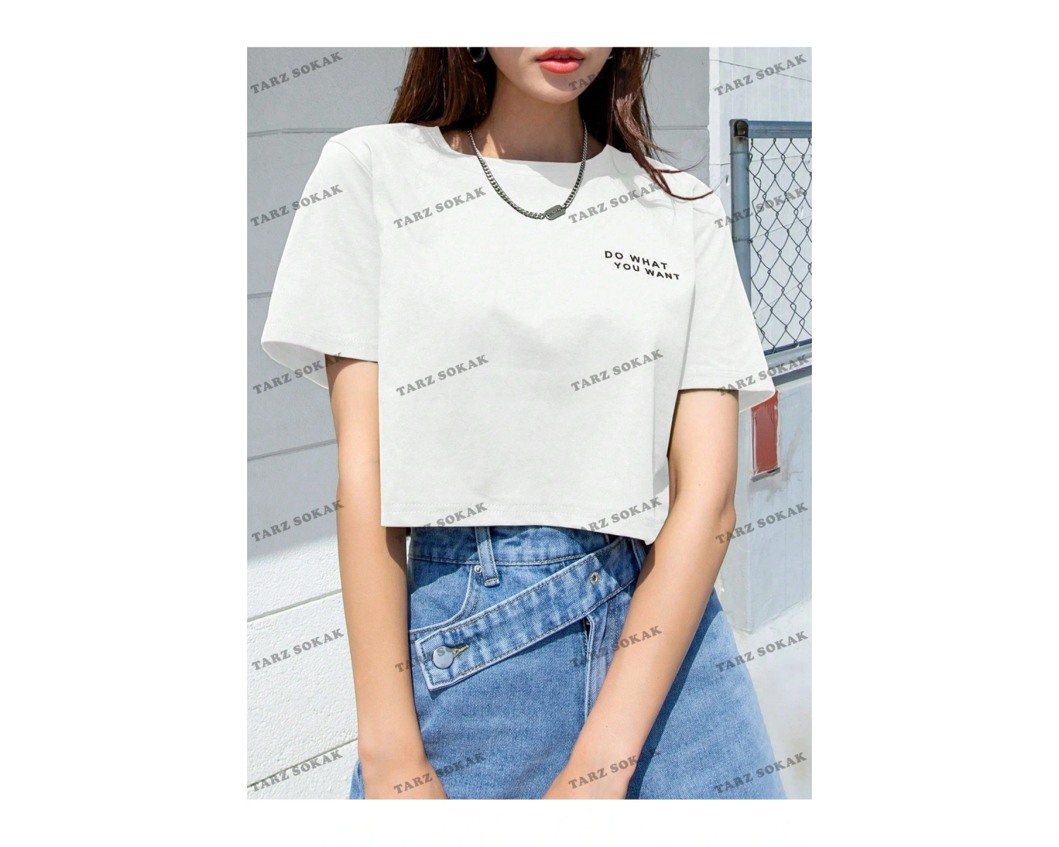 DO WHAT Baskılı Oversize Kalıp Unisex T-shirt