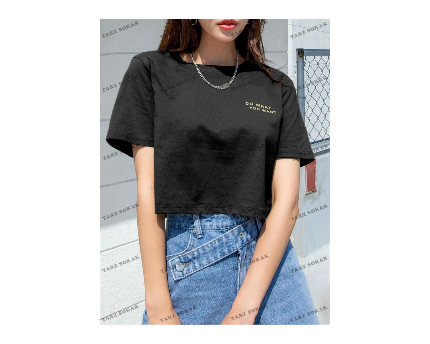 DO WHAT Baskılı Oversize Kalıp Unisex T-shirt