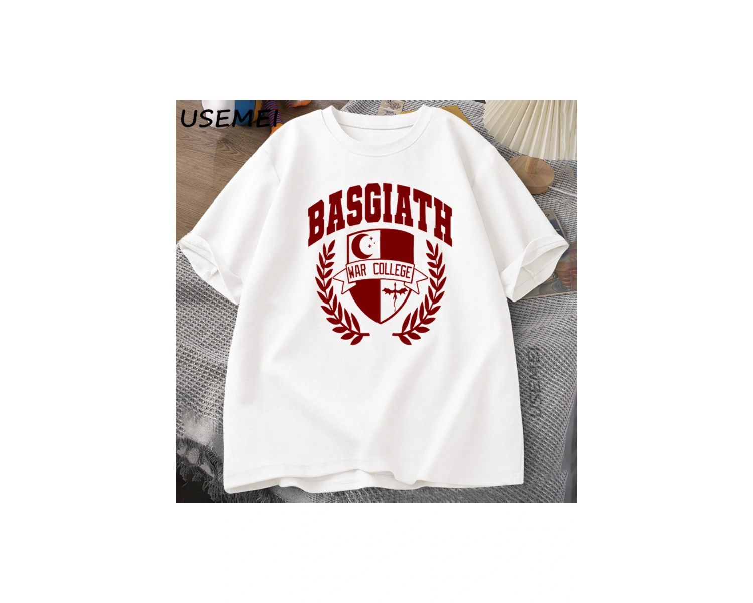 Dördüncü Kanat baskılı tişört Basgiath Savaş Koleji Ejderha Rider Bookish T Shirt Erkek Kadın 2987