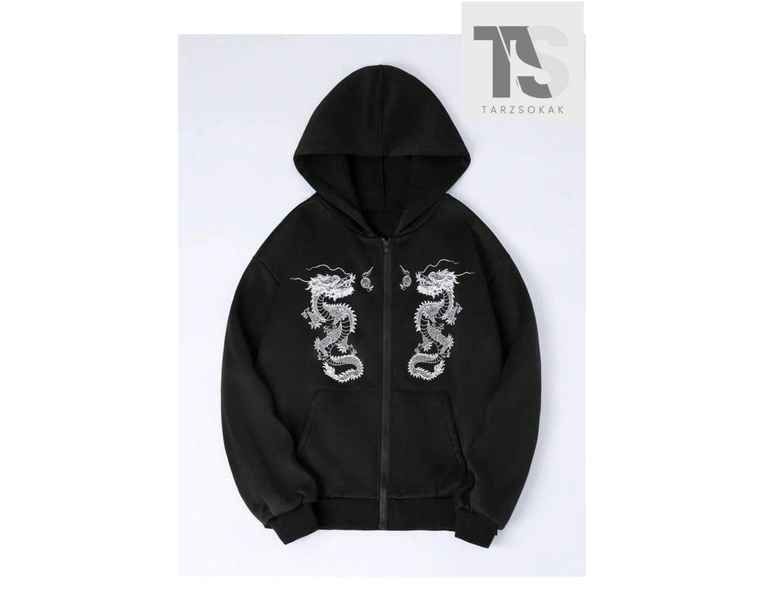 Double Dragons Sweatshirt Fermuarlı Hırka