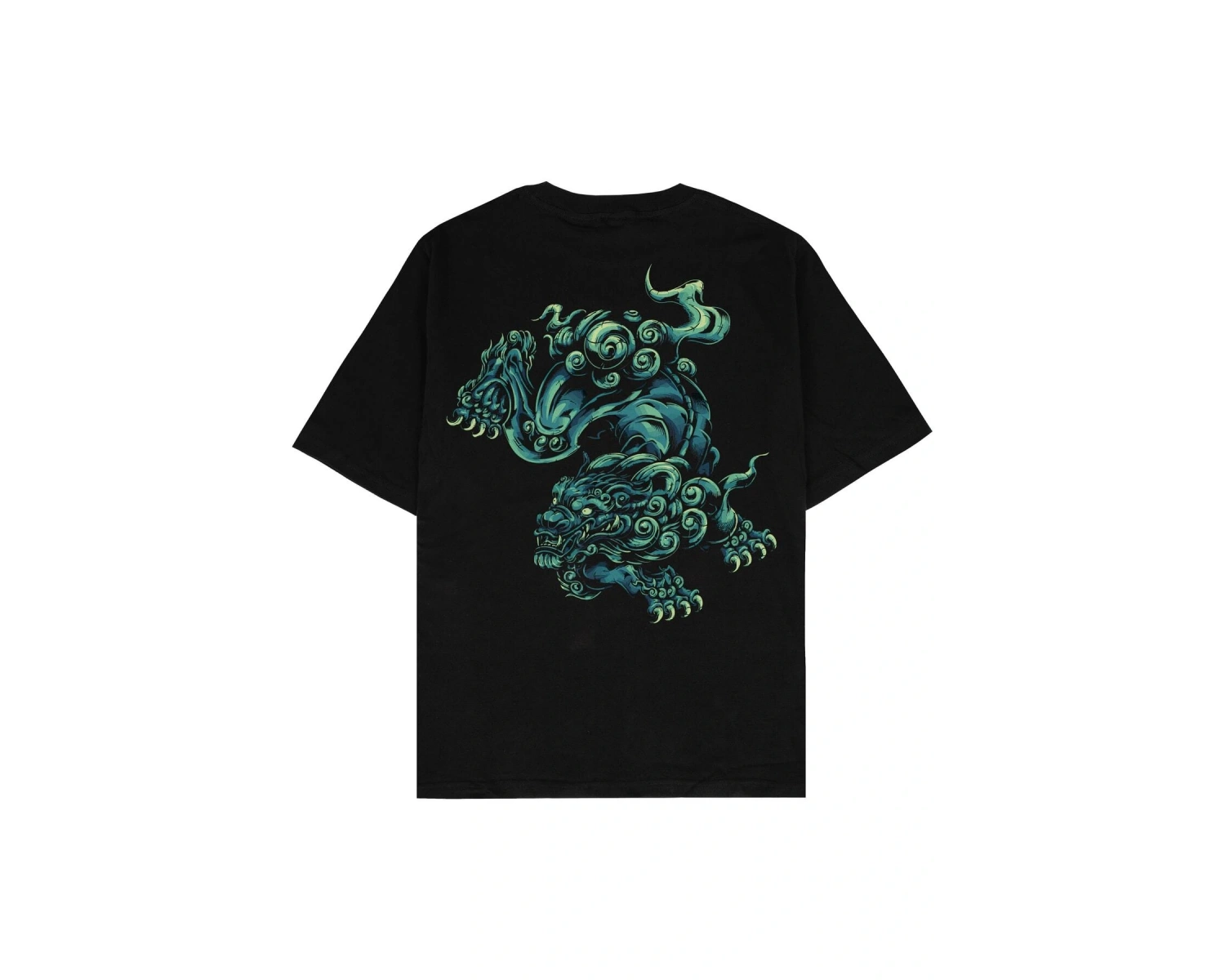 Dragon Year Siyah Oversize Unisex T-shirt