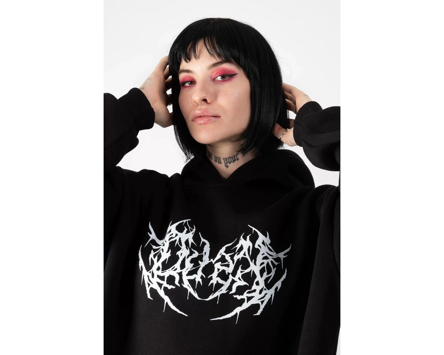 Dusk Baskılı Oversize Unisex Beyaz