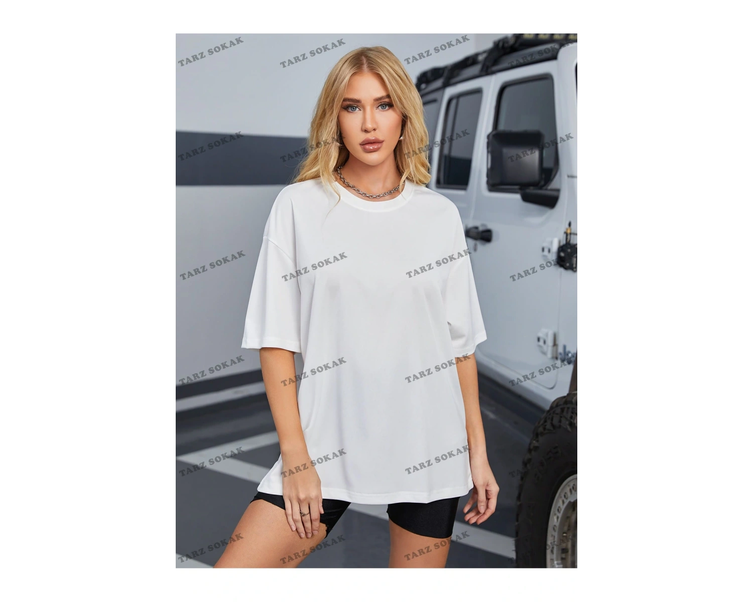 DÜZ  4 BASKISIZ Baskılı Oversize Kalıp Unisex T-shirt