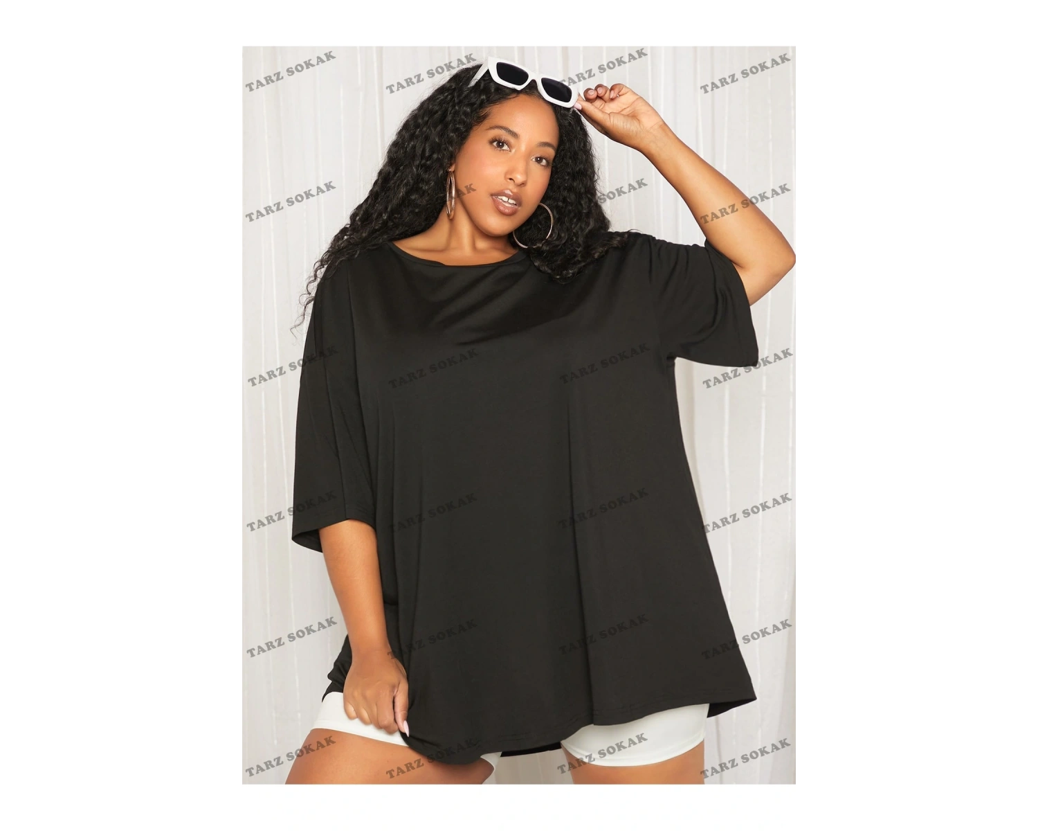 DÜZ  6 BASKISIZ Baskılı Oversize Kalıp Unisex T-shirt