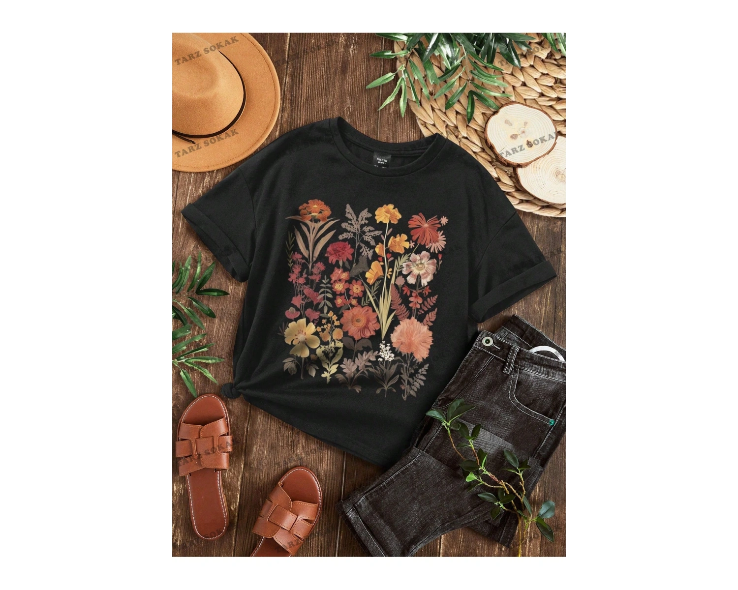 DÜZ  6 BASKISIZ Baskılı Oversize Kalıp Unisex T-shirt