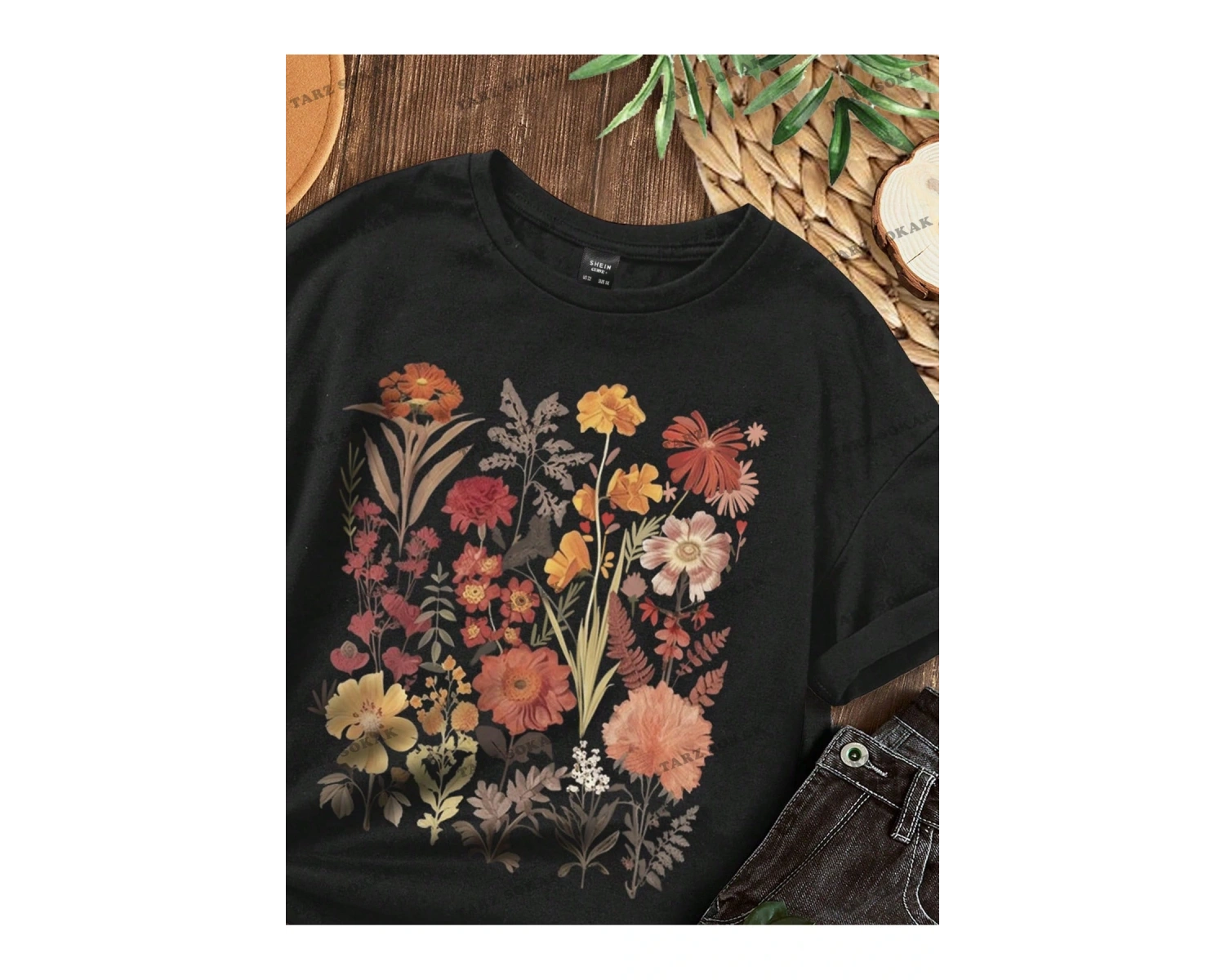 DÜZ  6 BASKISIZ Baskılı Oversize Kalıp Unisex T-shirt