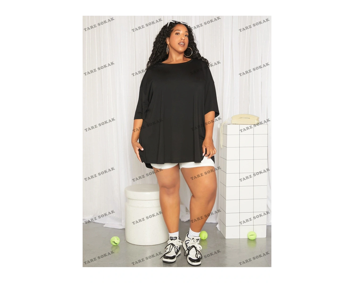 DÜZ  6 BASKISIZ Baskılı Oversize Kalıp Unisex T-shirt