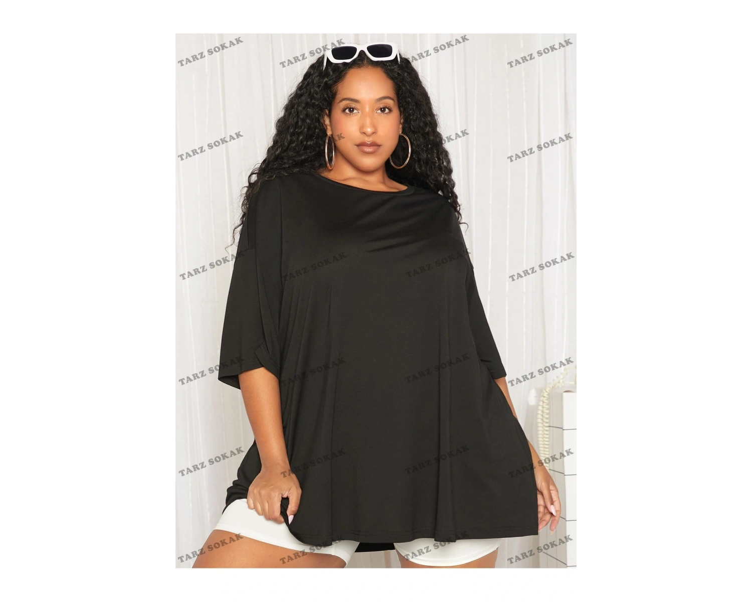 DÜZ  6 BASKISIZ Baskılı Oversize Kalıp Unisex T-shirt