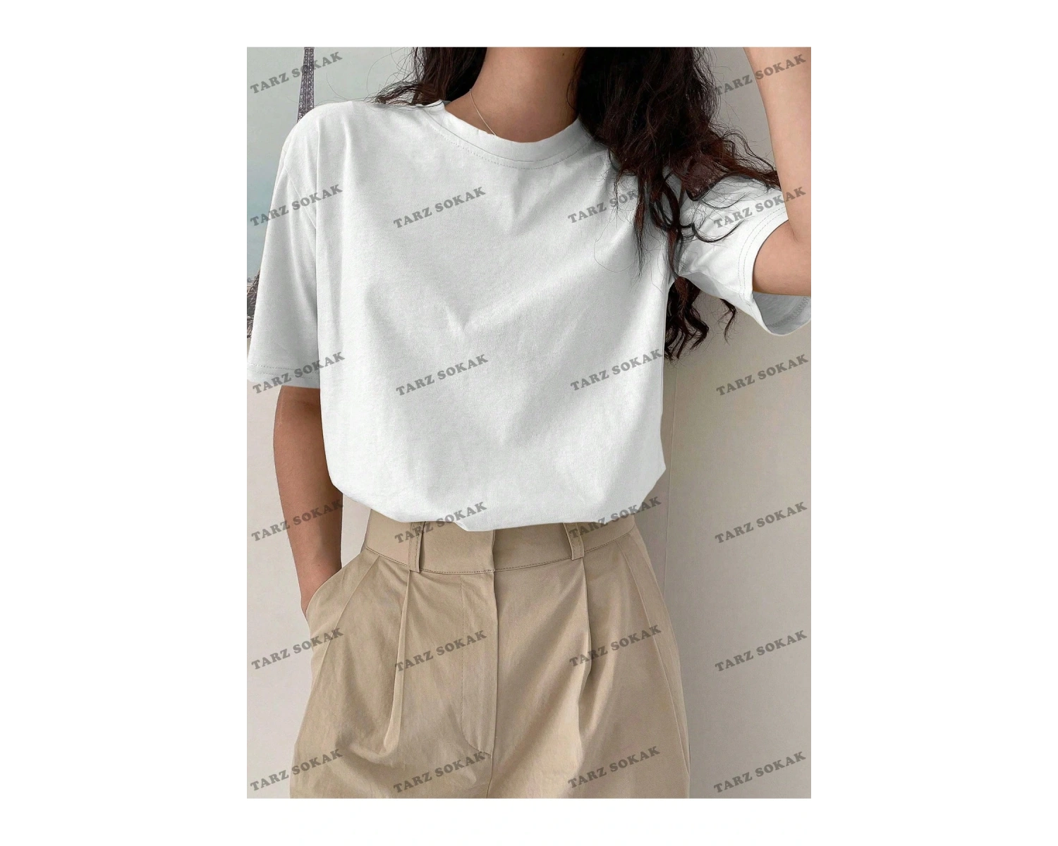 DÜZ  7 BASKISIZ Baskılı Oversize Kalıp Unisex T-shirt