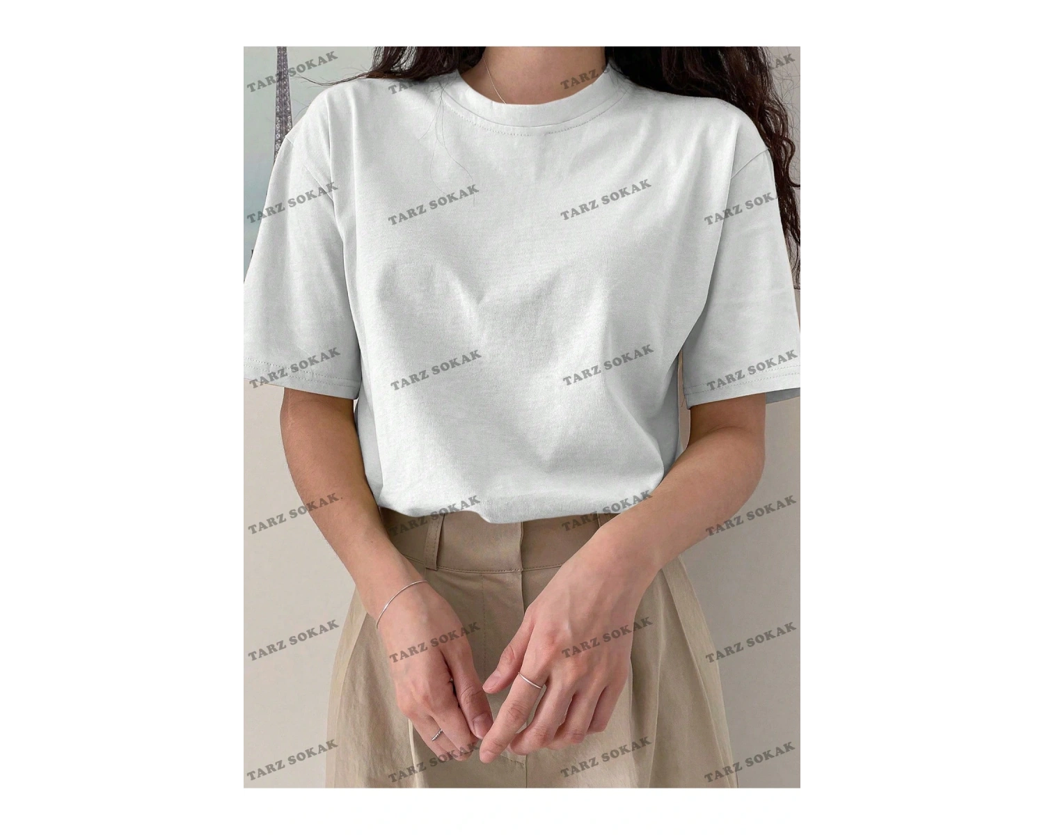 DÜZ  7 BASKISIZ Baskılı Oversize Kalıp Unisex T-shirt