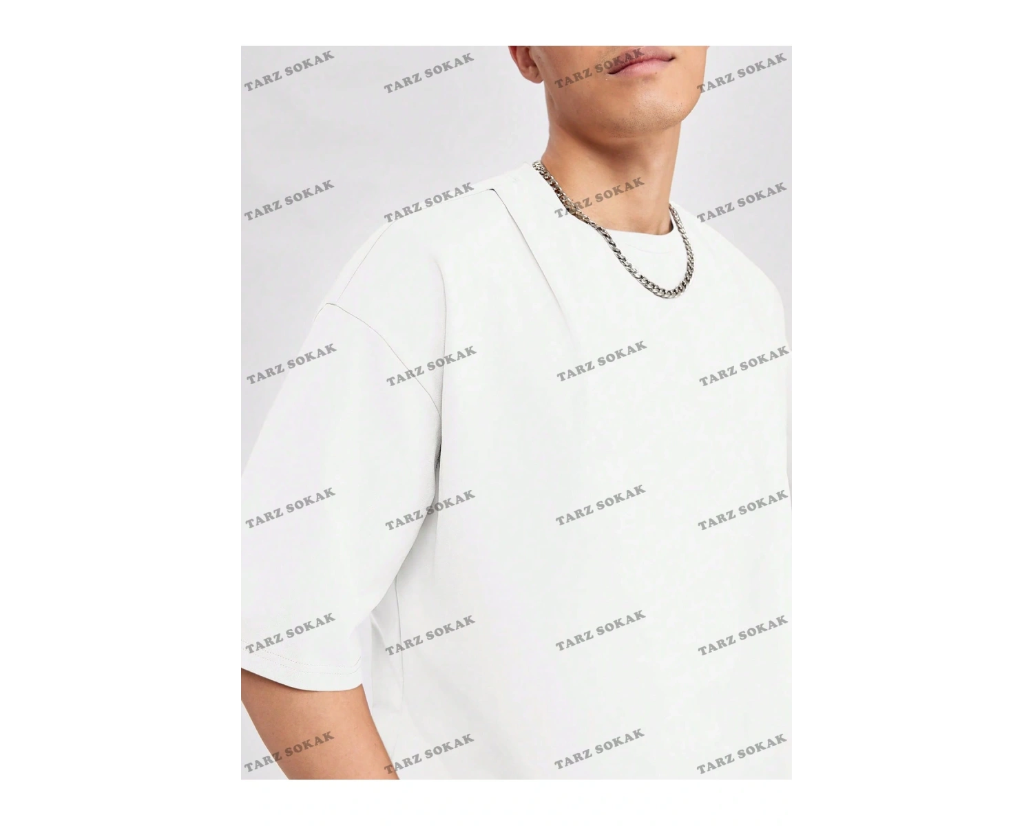 DÜZ ERKEK 3 BASKISIZ Baskılı Oversize Kalıp Unisex T-shirt