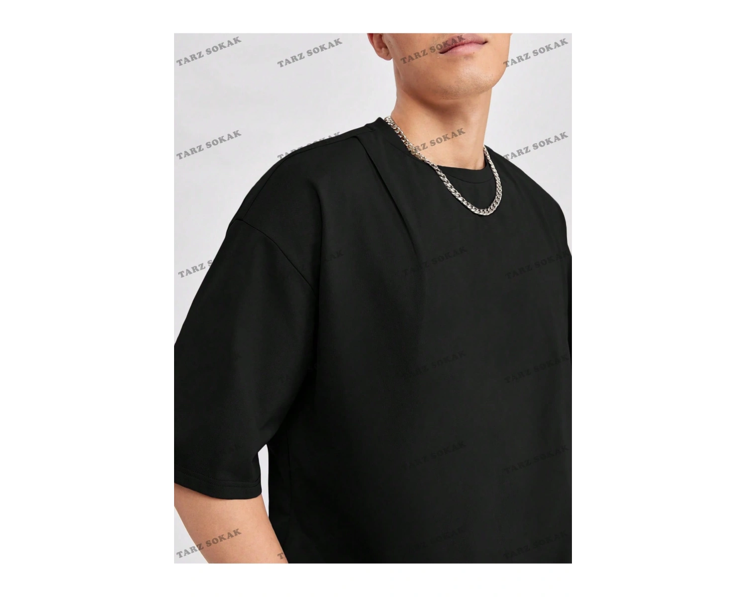 DÜZ ERKEK 3 BASKISIZ Baskılı Oversize Kalıp Unisex T-shirt