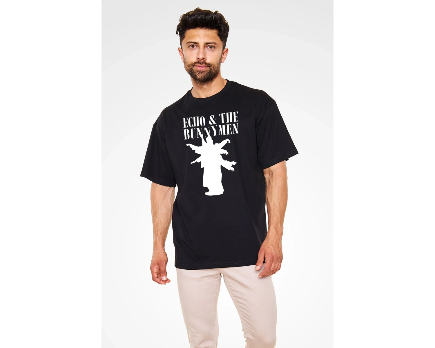 Echo And The Bunnymen Siyah Unisex Oversize Tişört T-shirt