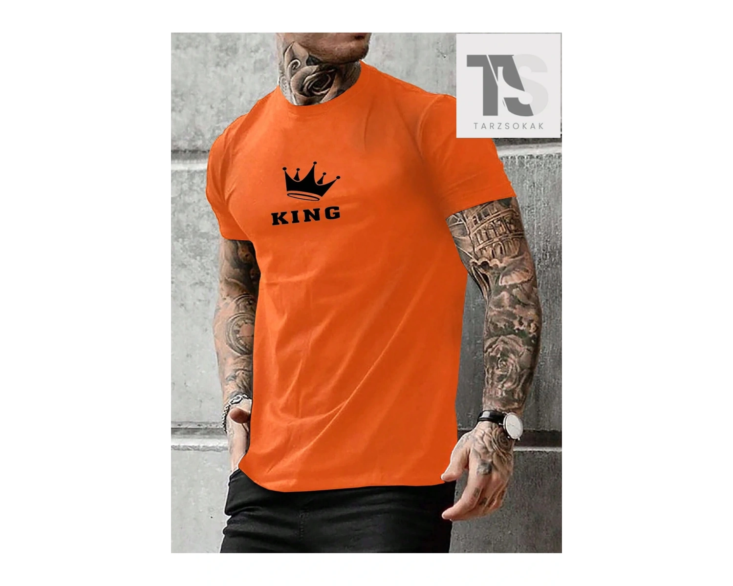 Emoji Baskılı Erkek Tişört