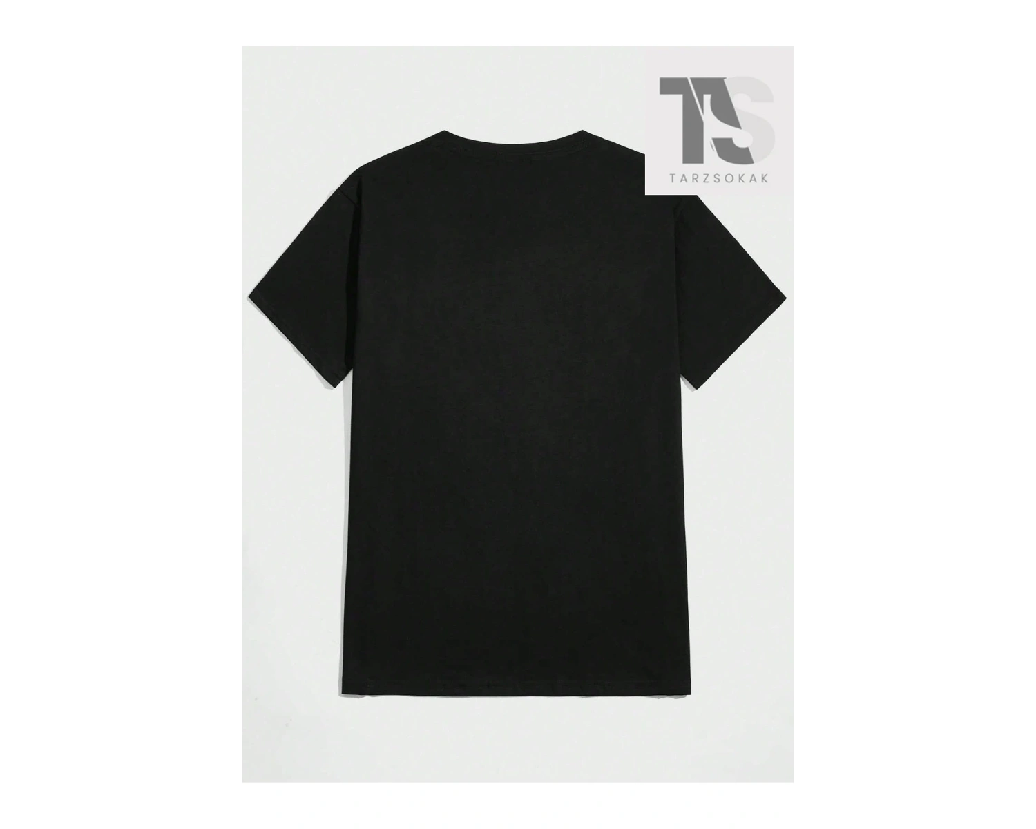 Erkek Araba ve Slogan Grafikli Düşük Omuz Tişörtü