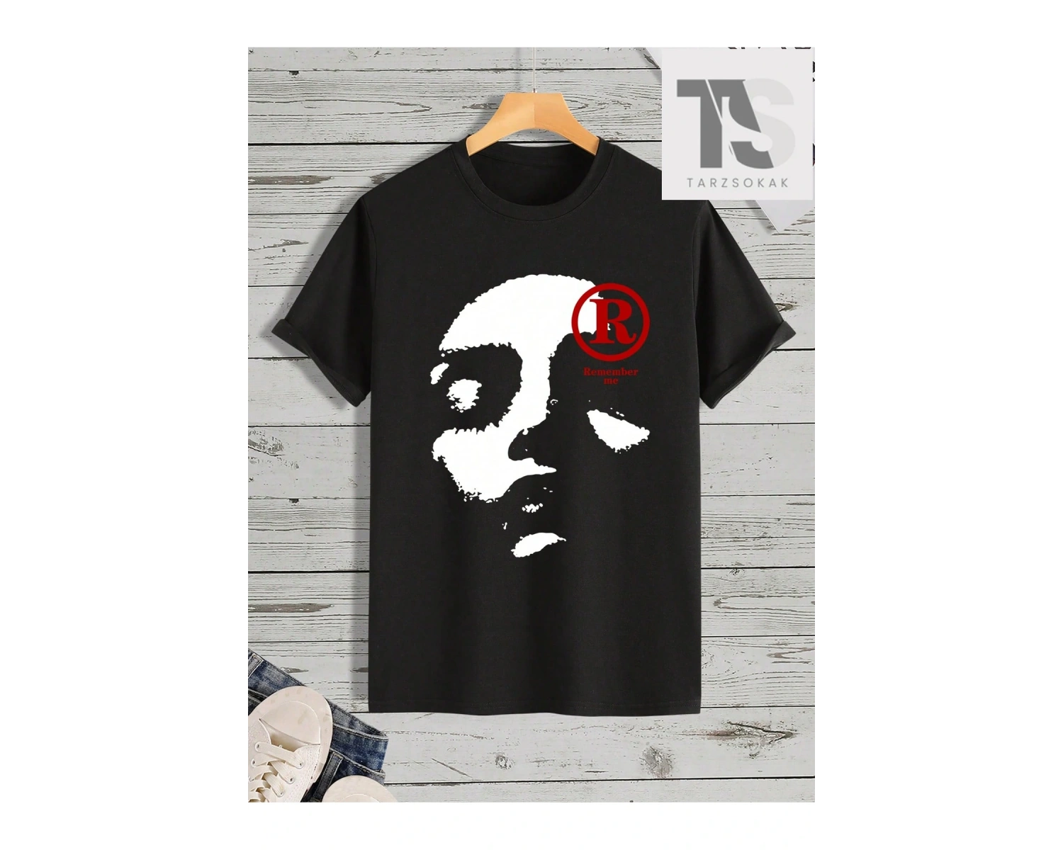 Erkek Baskılı Kısa Kollu Tişört