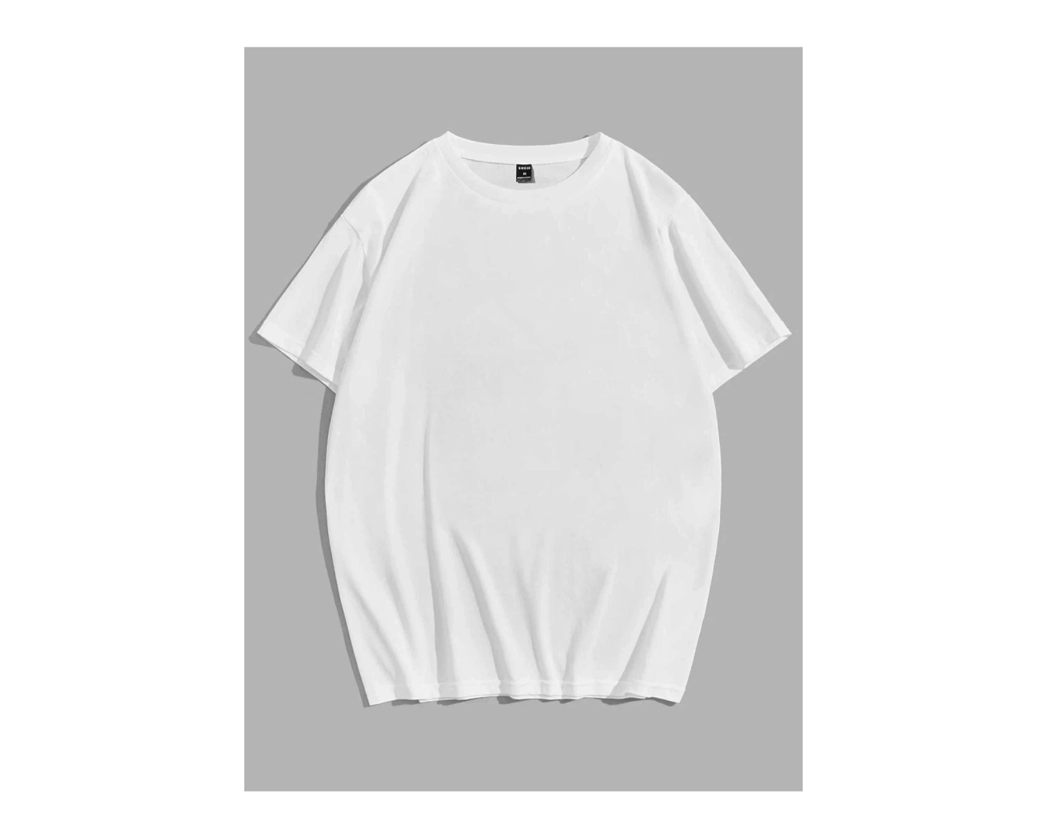 Erkek Beyaz Mountaın Baskılı Bisiklet Yaka Tshirt