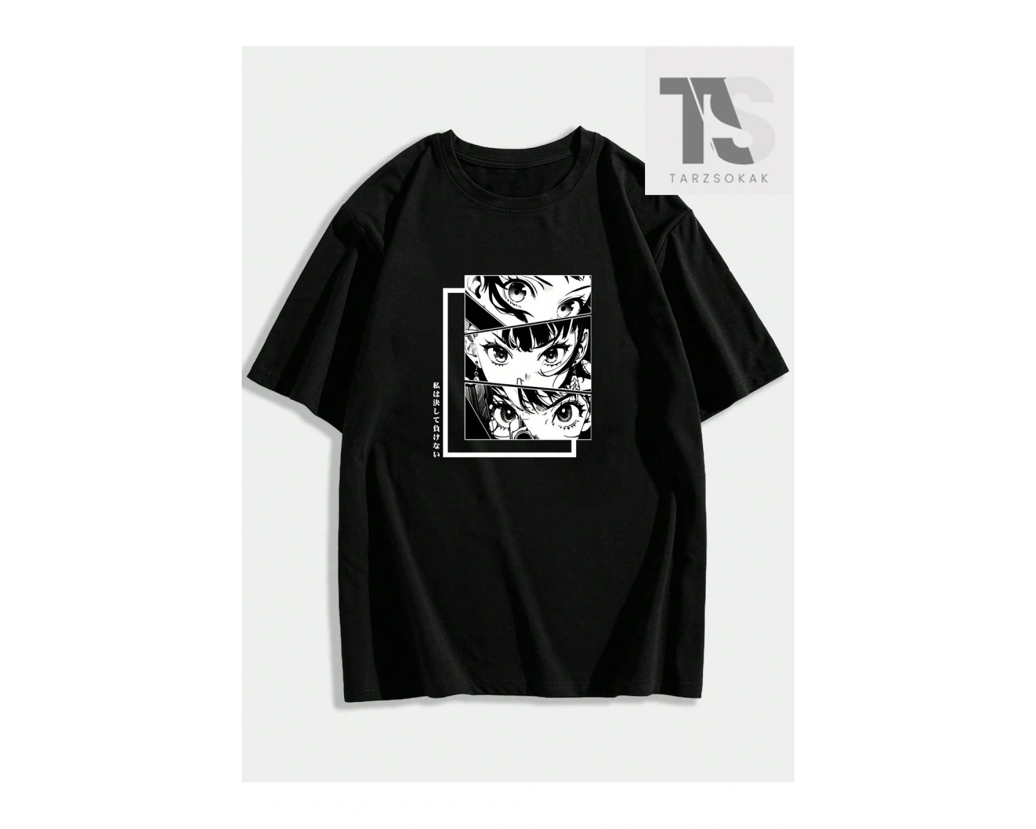 Erkek Çiçek Slogan Baskılı T-Shirt