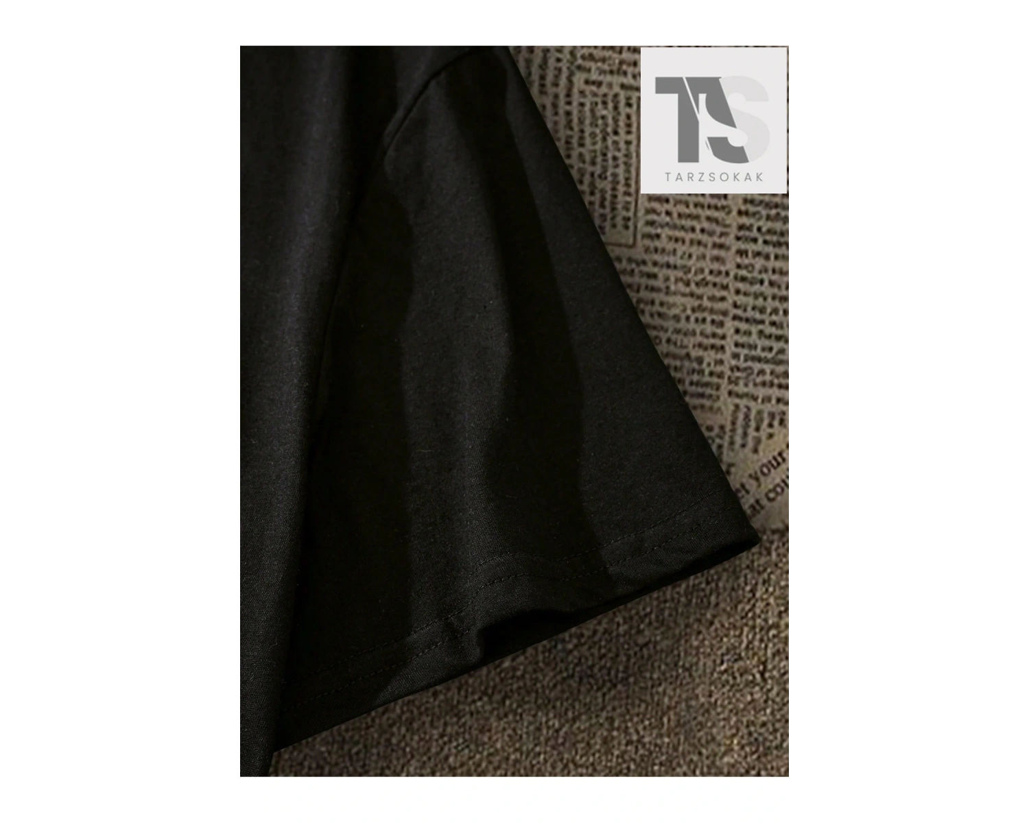 Erkek Çiçek & Slogan Grafikli Tişört