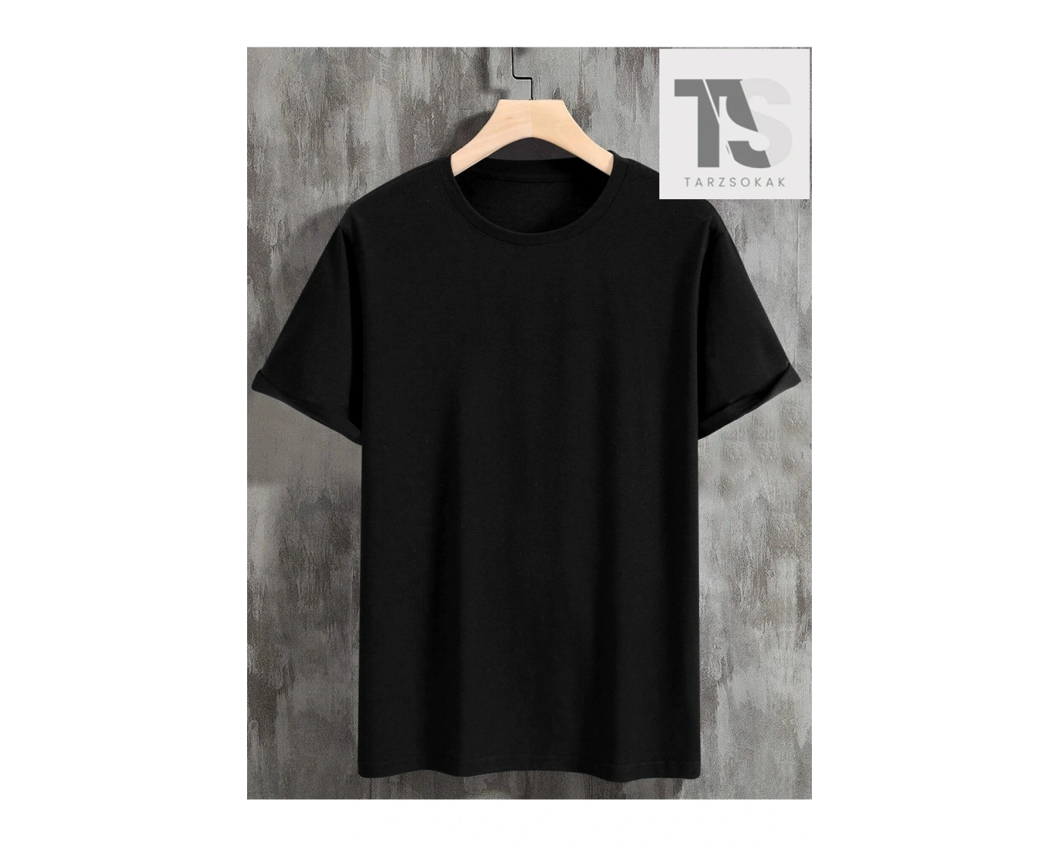 Erkek Ejderha ve Slogan Grafikli Düşük Omuz Tişörtü