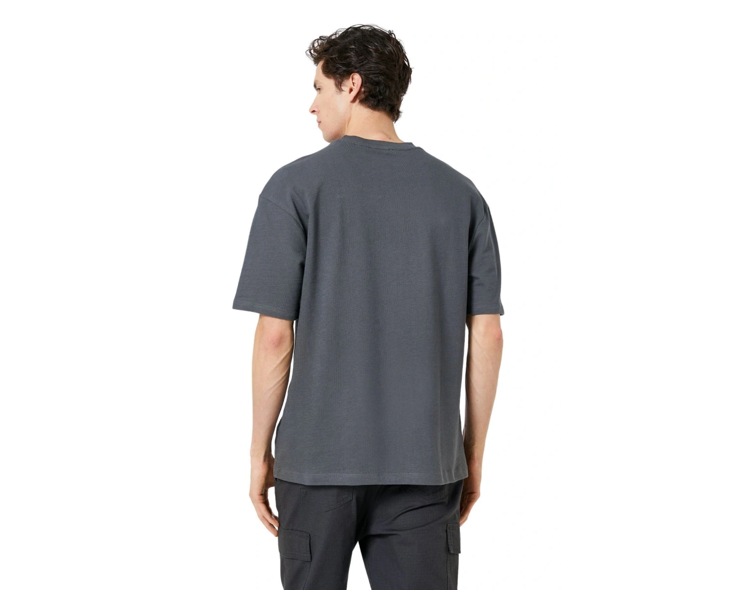 Erkek Füme Basıc T-shırt Bsklt Ob Ft