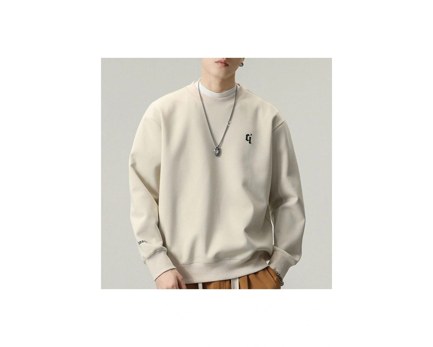 Erkek Giyim Üst ak Basit Tişörtü Adam için Katı Kapşonsuz Hoş Geldiniz Anlaşma Ter Gömlek