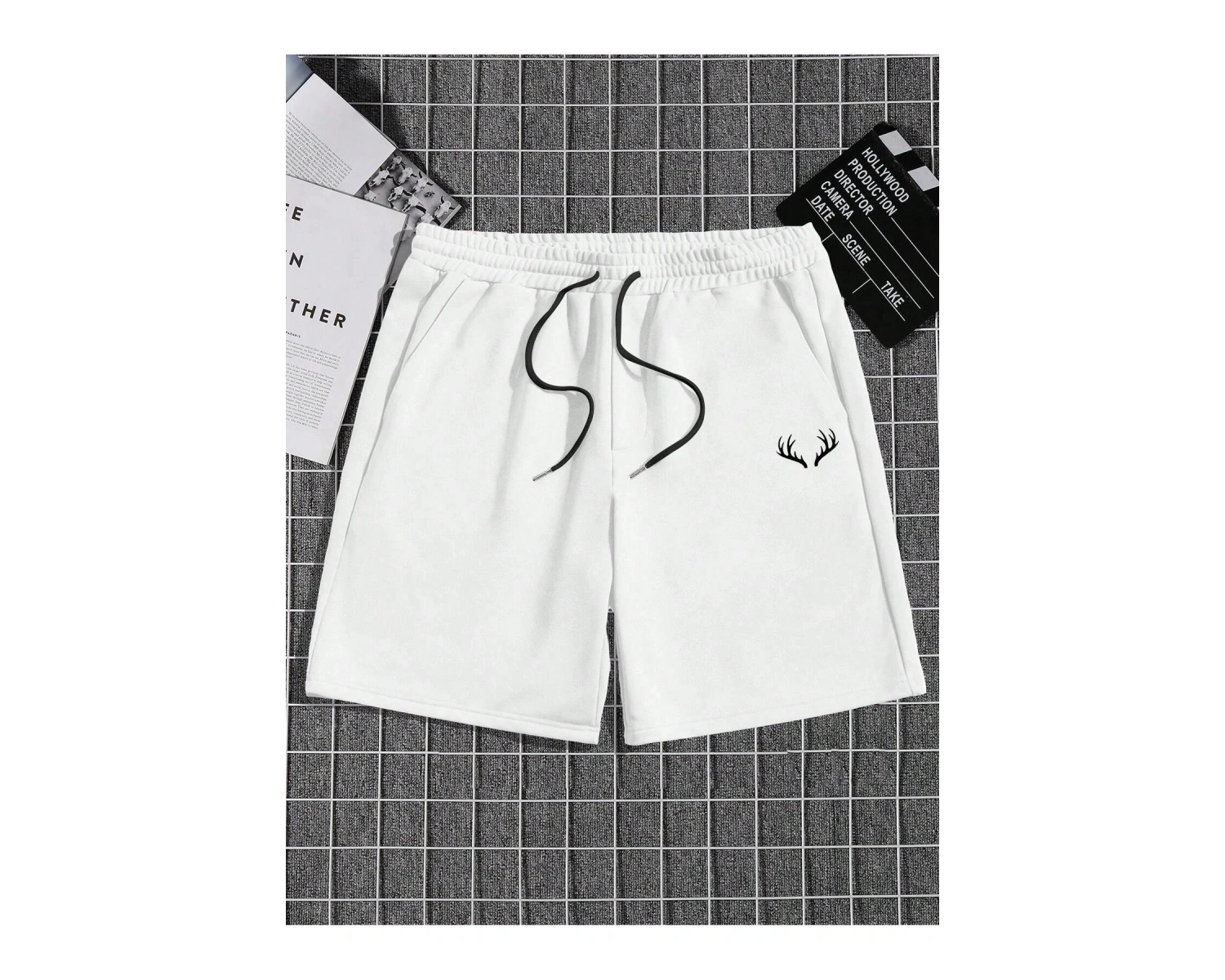 Erkek Günlük Seyahat Kısa Kollu Yuvarlak Yaka Tişört ve Şort Takımı