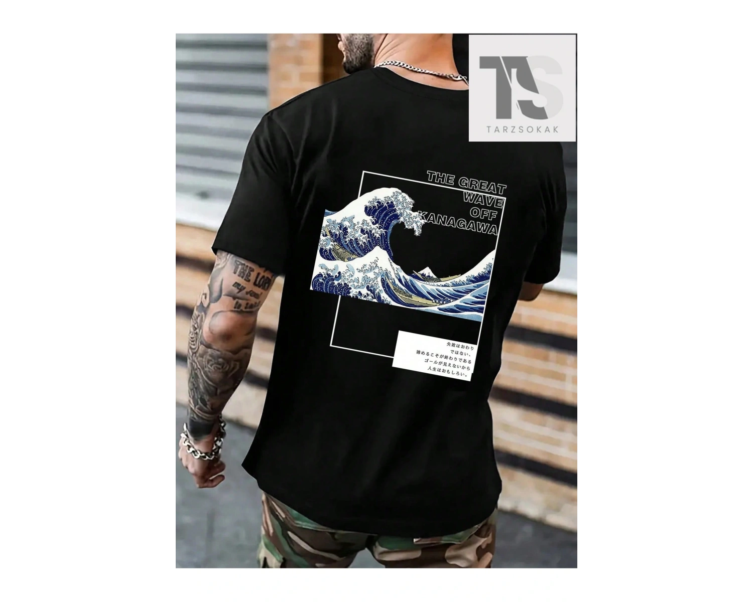 Erkek Günlük Yazılı Baskılı Yuvarlak Yaka Tişört