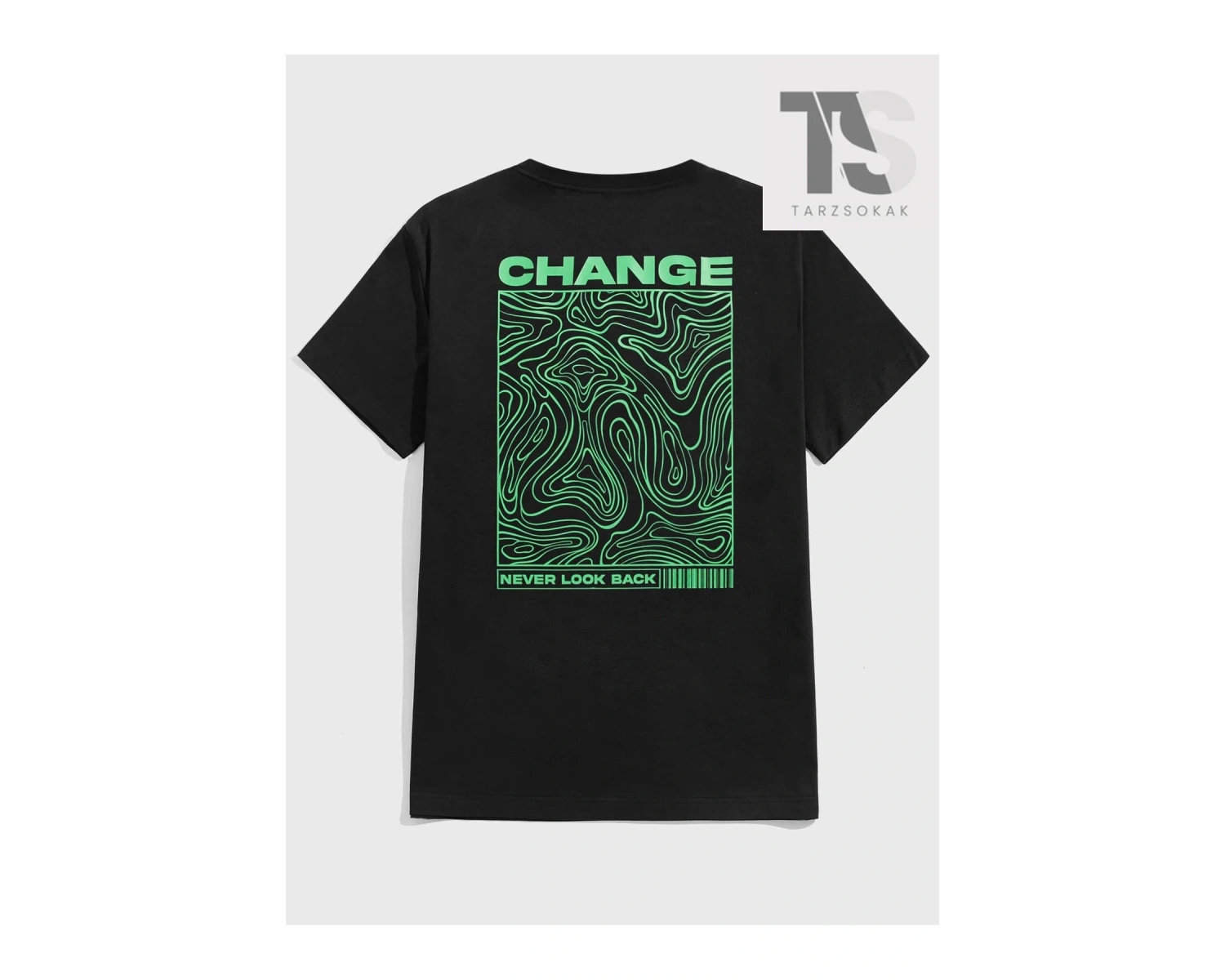 Erkek Harfli ve Grafik Baskılı Tişört