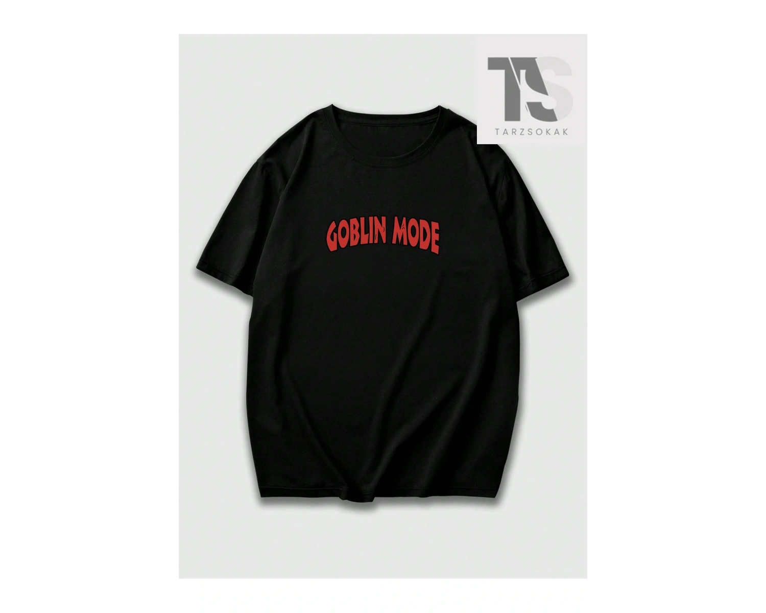 Erkek Kafatası ve Kanatlar Baskılı Tişört