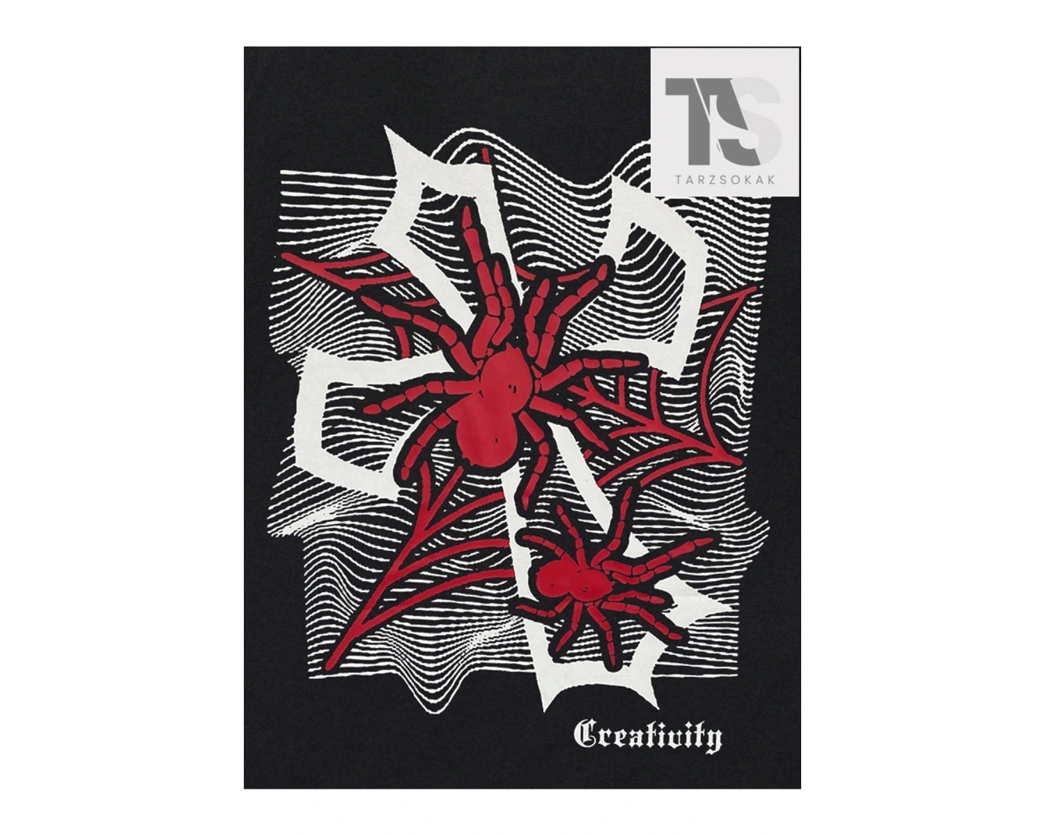 Erkek Kalp Baskılı Tişört