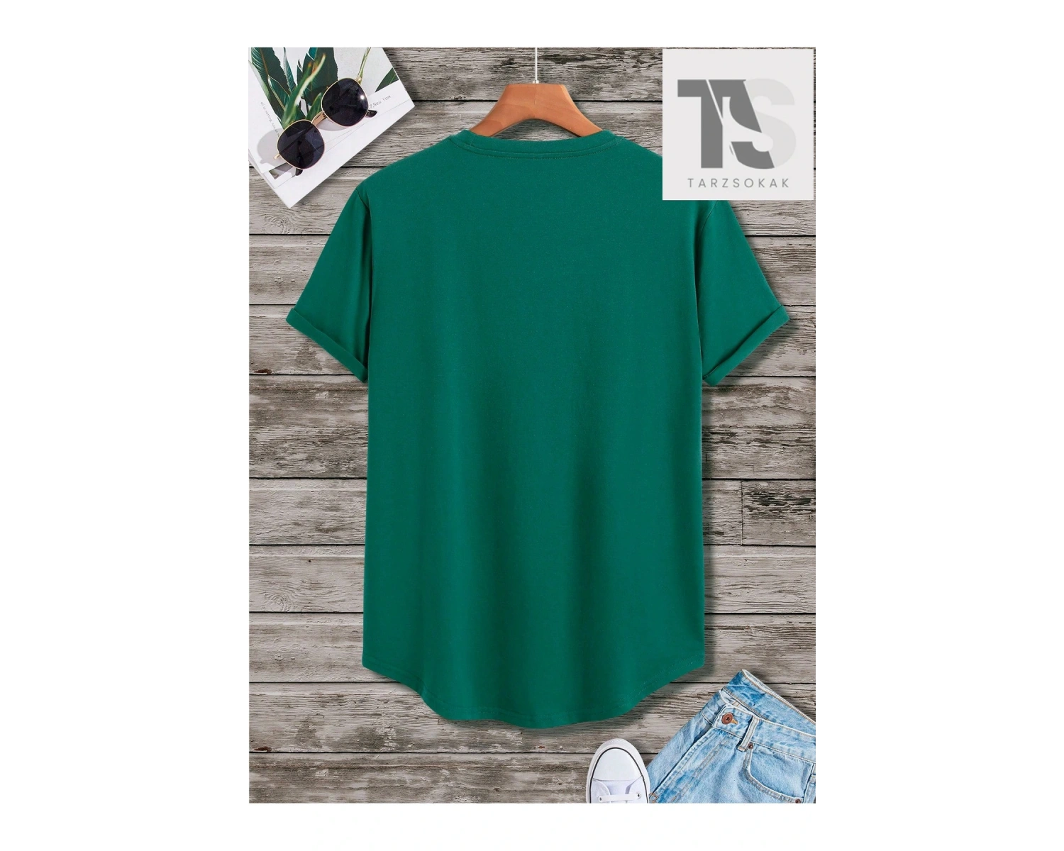 Erkek Karikatür Desenli Yuvarlak Yaka Kısa Kollu Tişört